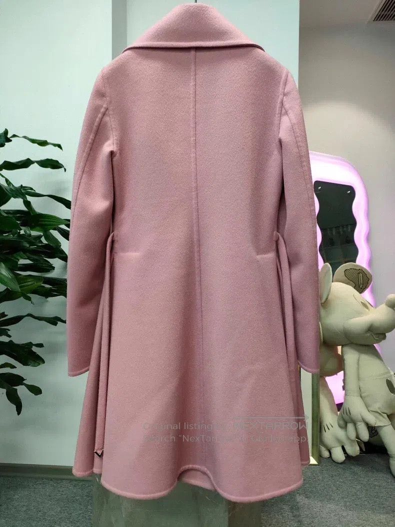 Valentino Valentino Pink-purple woolen coat Size S / US 4 / IT 40 - 2 Thumbnail