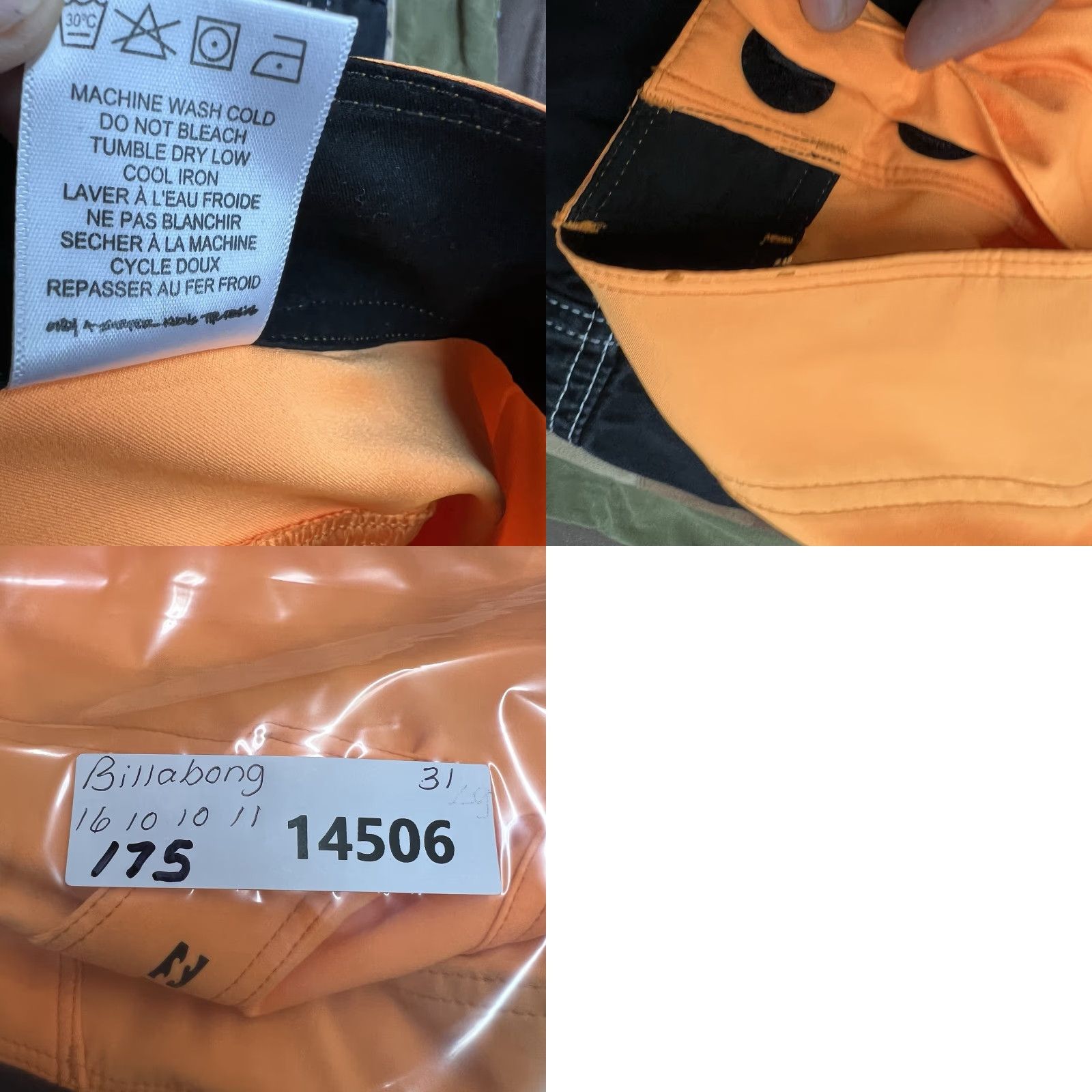Billabong Billabong Bermuda Beach Shorts Mens Size 31 Orange 10" Inseam Stretch Logo Casual Swimwear Size US 31 - 8 Thumbnail