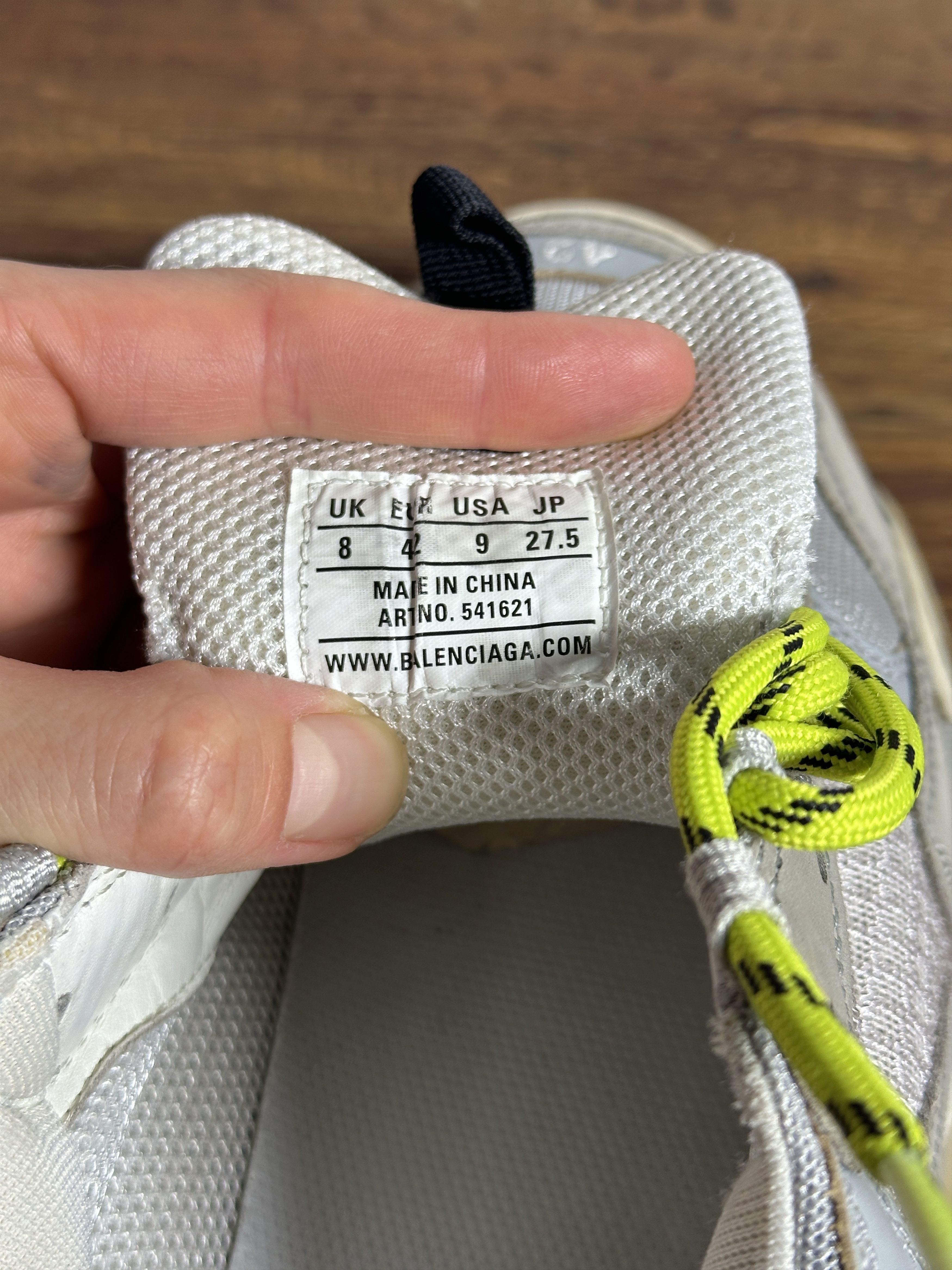 Balenciaga Balenciaga Triple S Sneakers Grey Neon Size US 9 / EU 42 - 12 Thumbnail