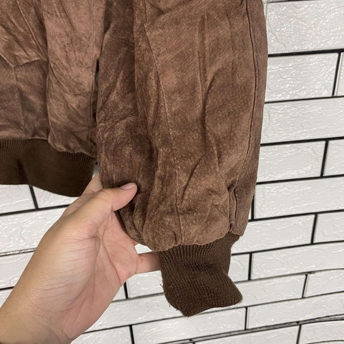 Japanese Brand 📌Vintage Leather Jacket Bomber Houston Harajuku Mother Size US L / EU 52-54 / 3 - 16 Thumbnail