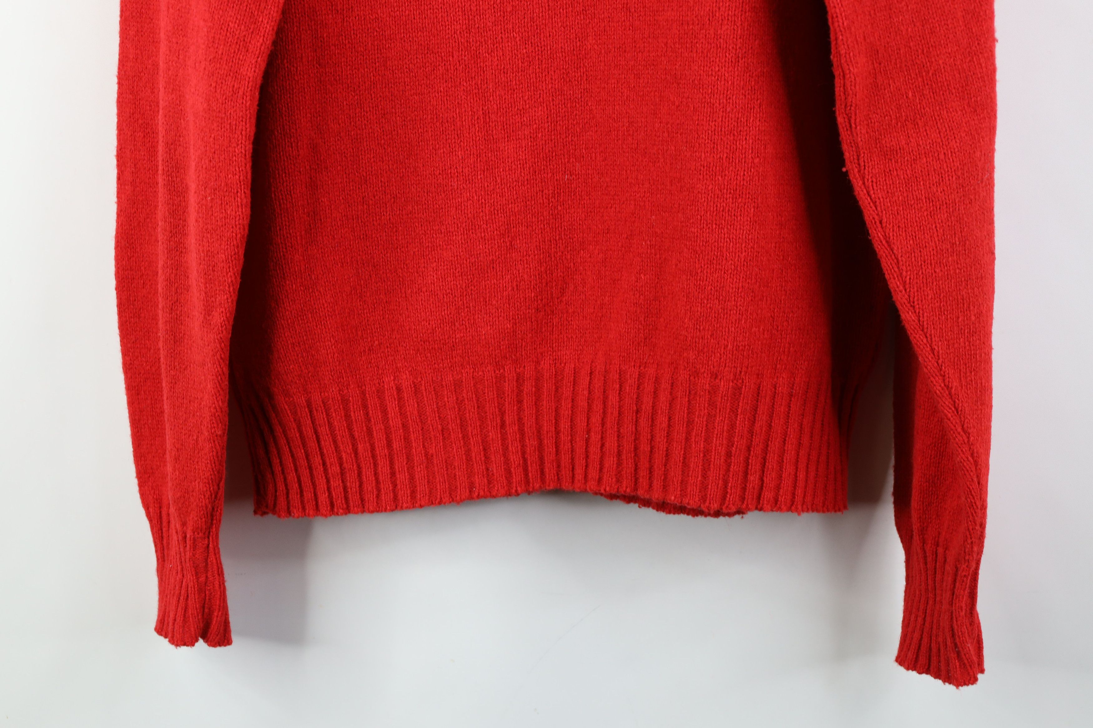 Vintage Vintage 70s Streetwear Wool Knit Crewneck Sweater Red USA Size US S / EU 44-46 / 1 - 9 Thumbnail