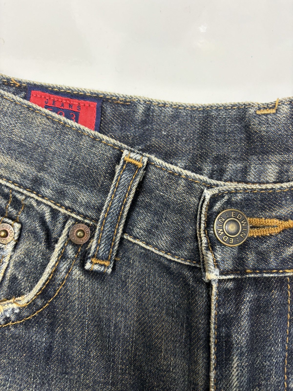 Kapital Edwin 503z Rusty Loose Jean Distressed Denim Size US 28 / EU 44 - 9 Thumbnail