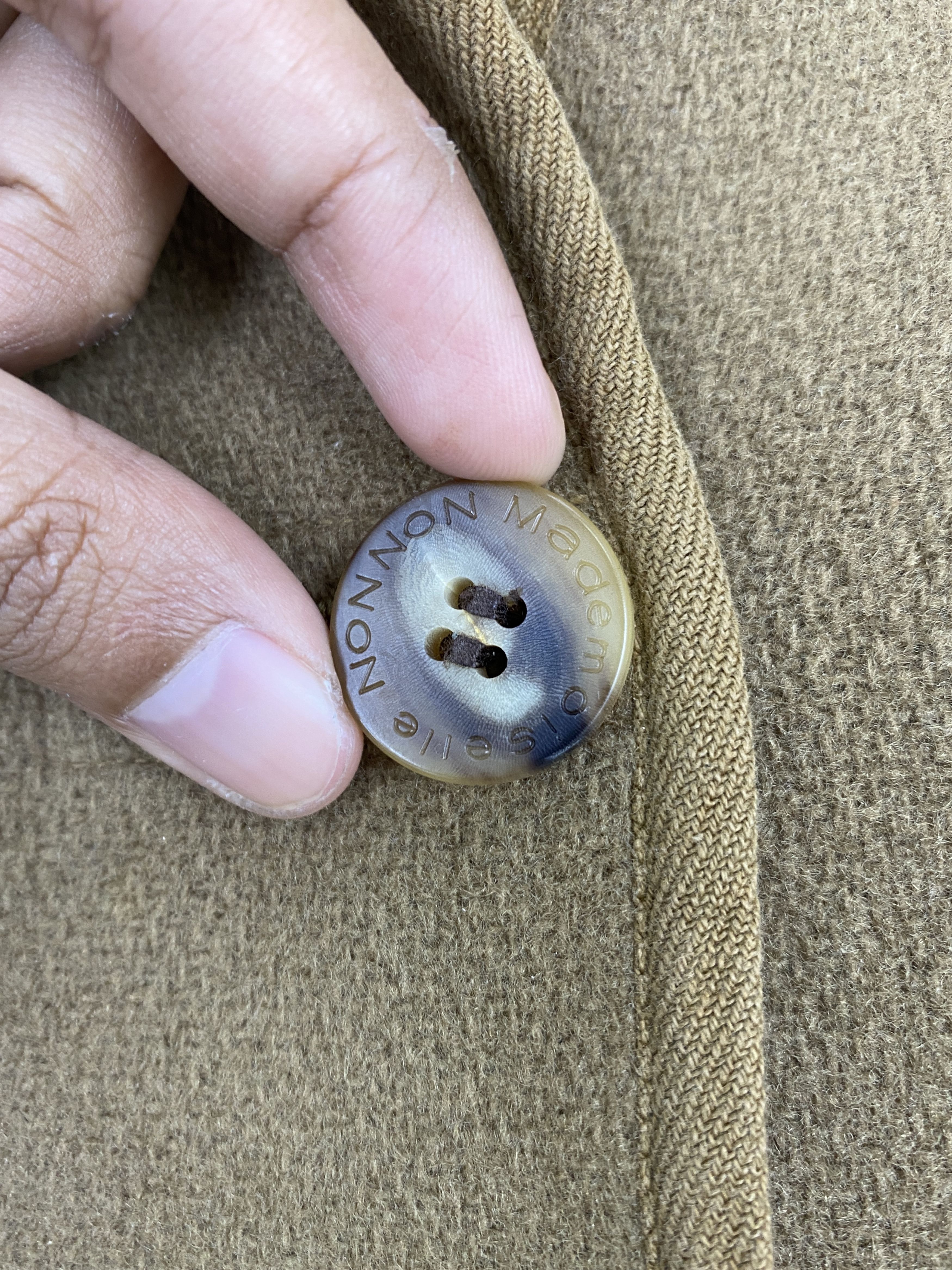 Japanese Brand Vintage Mademoiselle Non Non Wool Button Up Jacket JA0117 Size US L / EU 52-54 / 3 - 9 Thumbnail