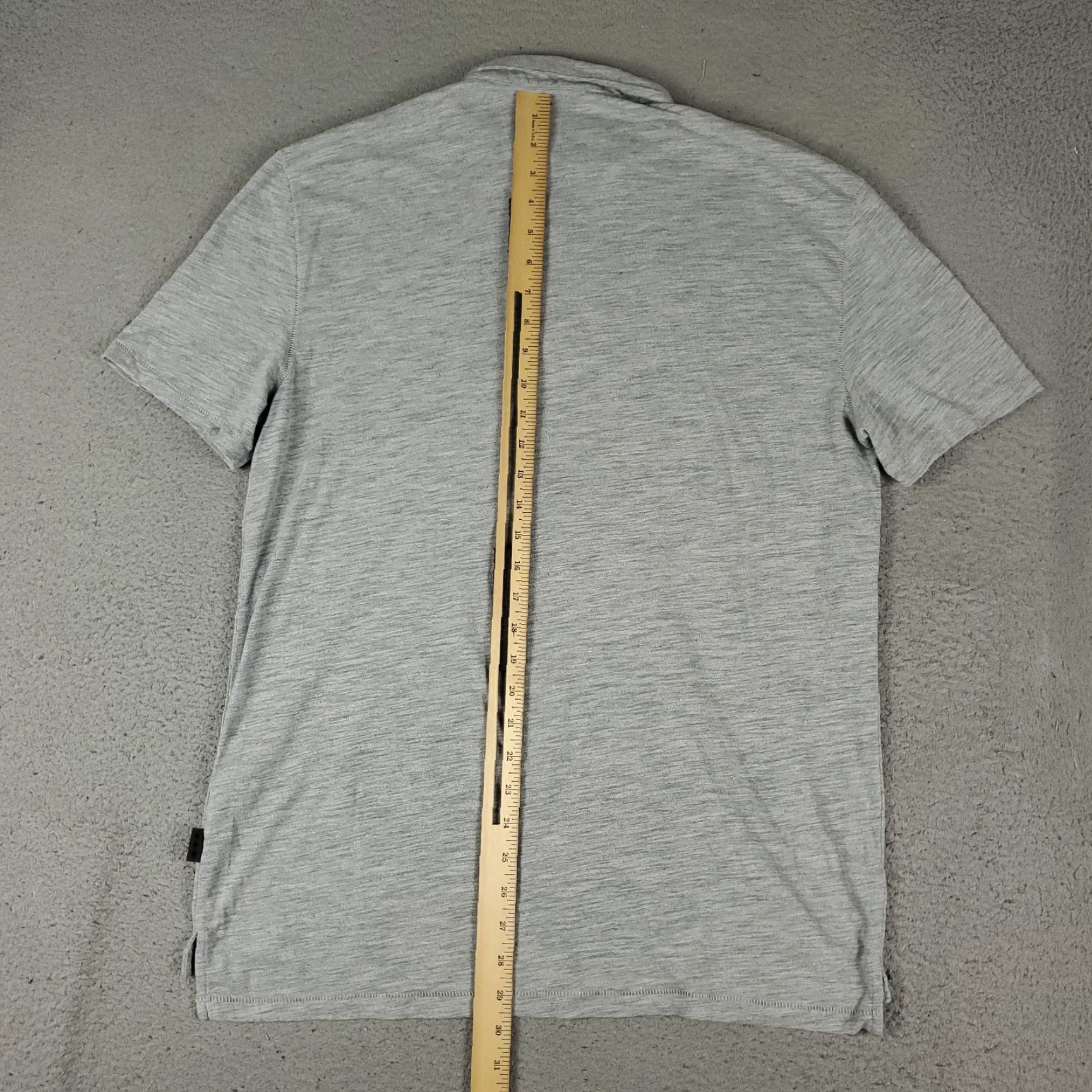 John Varvatos John Varvatos Polo Shirt Mens Large Gray Short Sleeve Casual Activewear Size US L / EU 52-54 / 3 - 3 Thumbnail