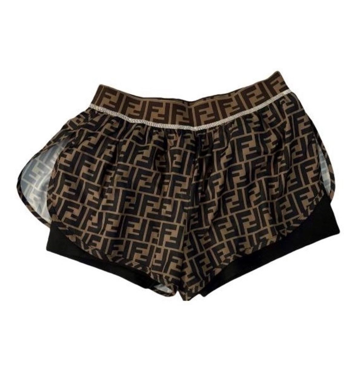 Fendi Fendi Zucca FF Monogram Athletic/Beach Tights Shorts Size 28" / US 6 / IT 42 - 1 Thumbnail