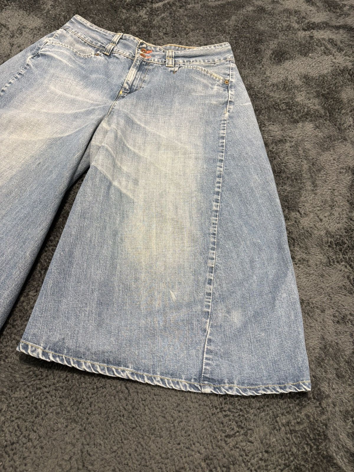 Levi's RARE Vintage Levis Engineered Jeans Baggy Shorts JNCO Style Size US 32 / EU 48 - 4 Thumbnail