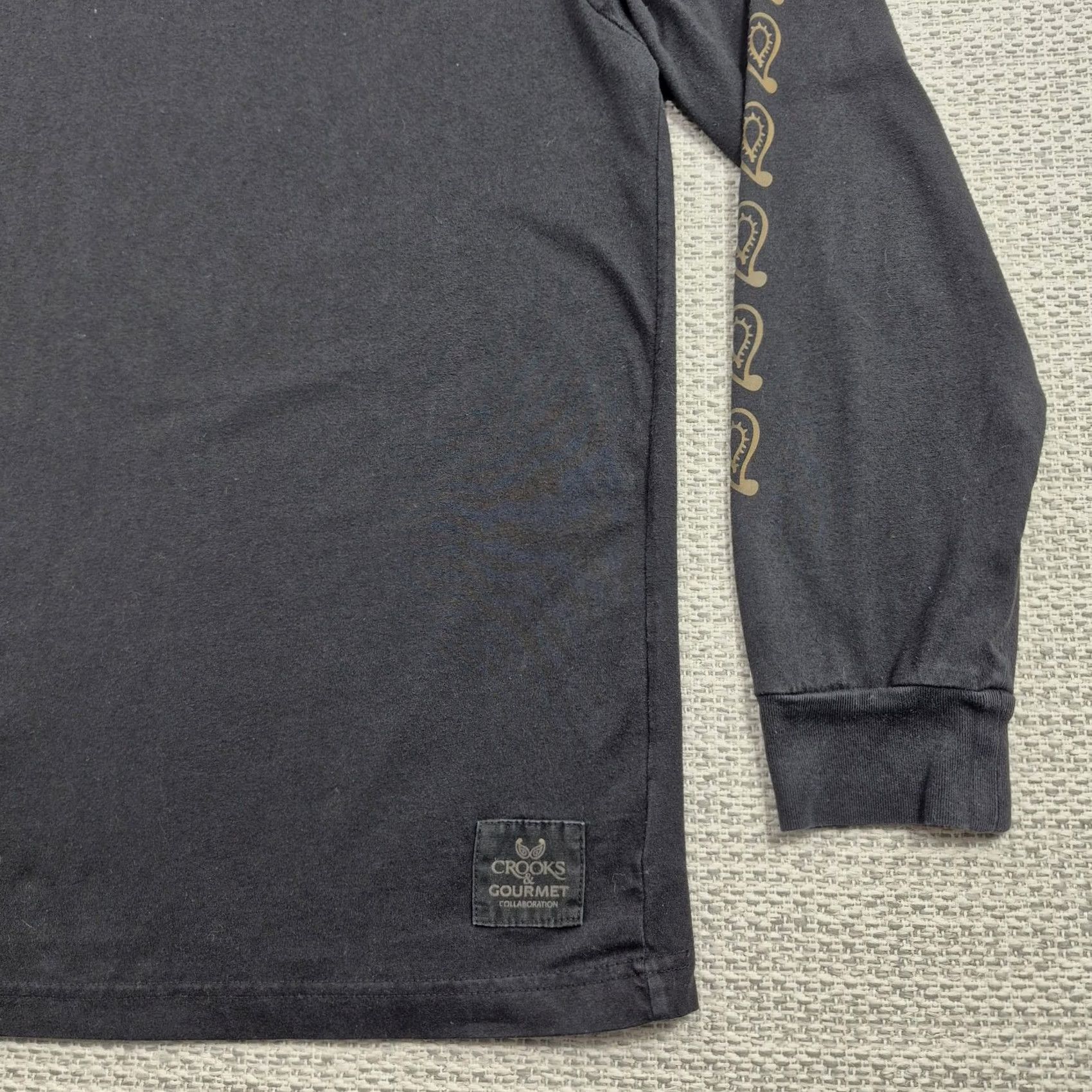 Crooks & Castles Crooks & Castles Gourmet Shirt Mens Large Black Octopus Graphic Long Sleeve Tee Size US L / EU 52-54 / 3 - 4 Thumbnail