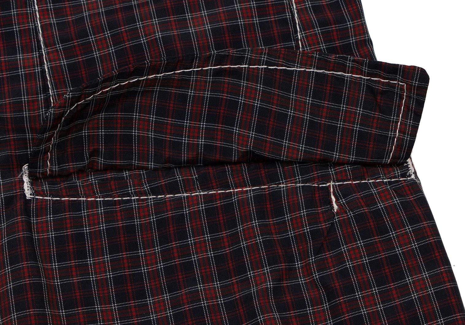 Junya Watanabe Mesh Lined Check Jacket in Navy and Red, Size S Size US S / EU 44-46 / 1 - 13 Thumbnail