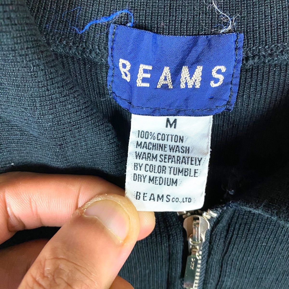 Beams Plus × Japanese Brand VINTAGE BEAMS HALF ZIPPER SHIRT JUMPER PULLOVER SWEATER Size US M / EU 48-50 / 2 - 6 Thumbnail