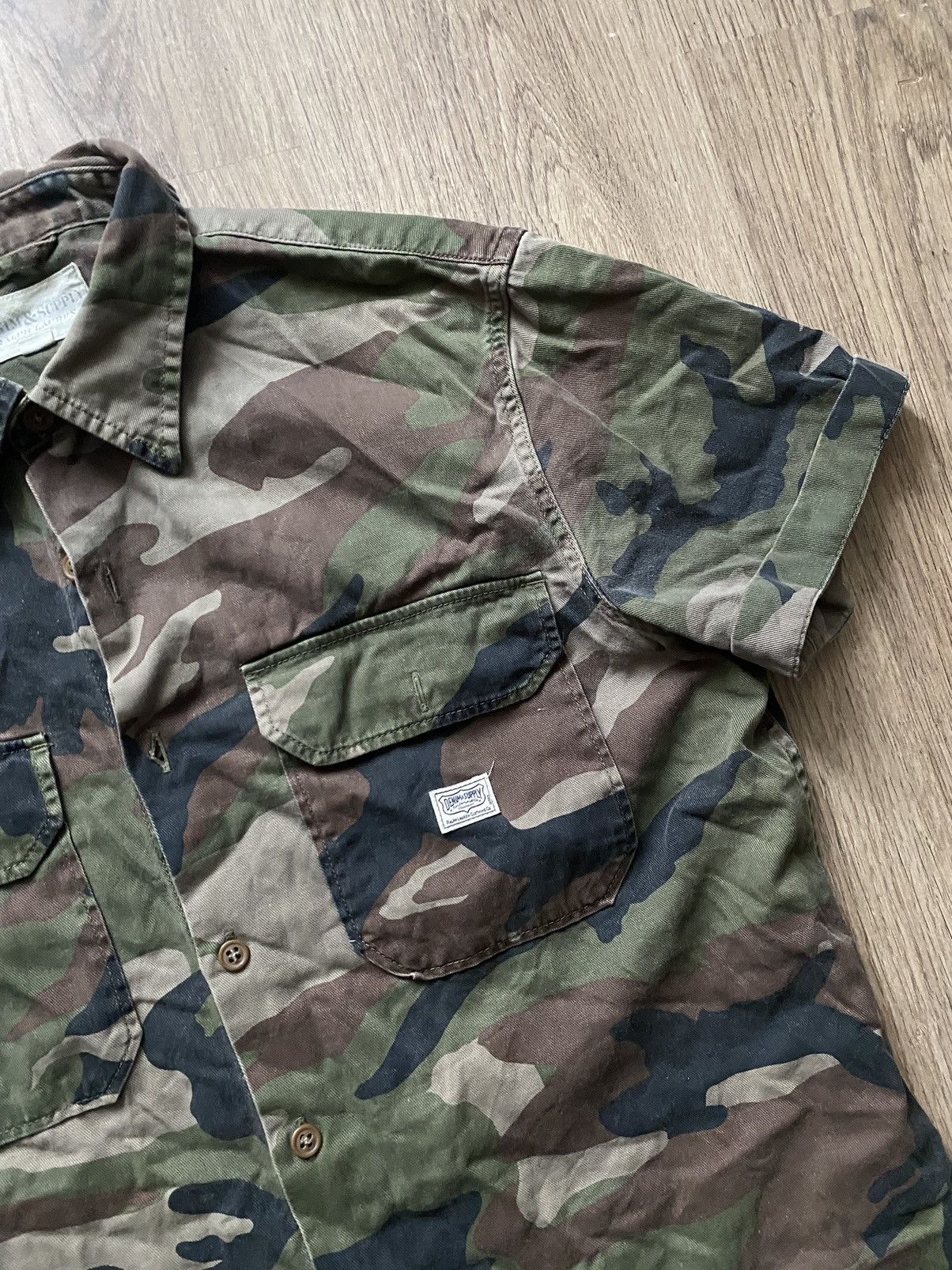 Denim & Supply Ralph Lauren × Polo Ralph Lauren × Vintage Vintage Polo Ralph Lauren Denim supply Y2K camo button shirt Size US M / EU 48-50 / 2 - 2 Thumbnail