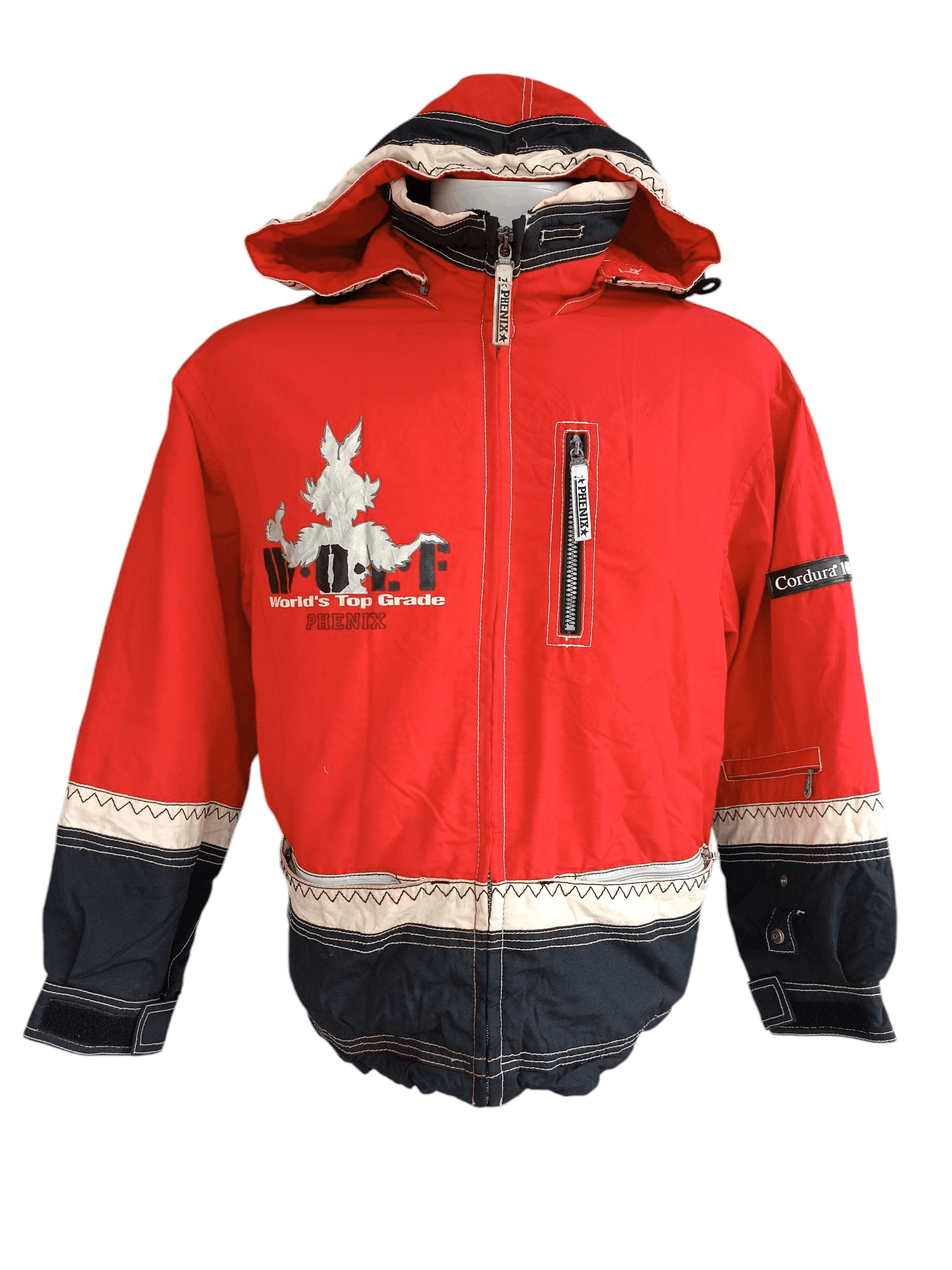 Phoenix Clothing × Vintage 💥RARE💥Phenix Wolf Cordura Ski Zipper Hoodie Jacket SW10 Size US L / EU 52-54 / 3 - 5 Thumbnail