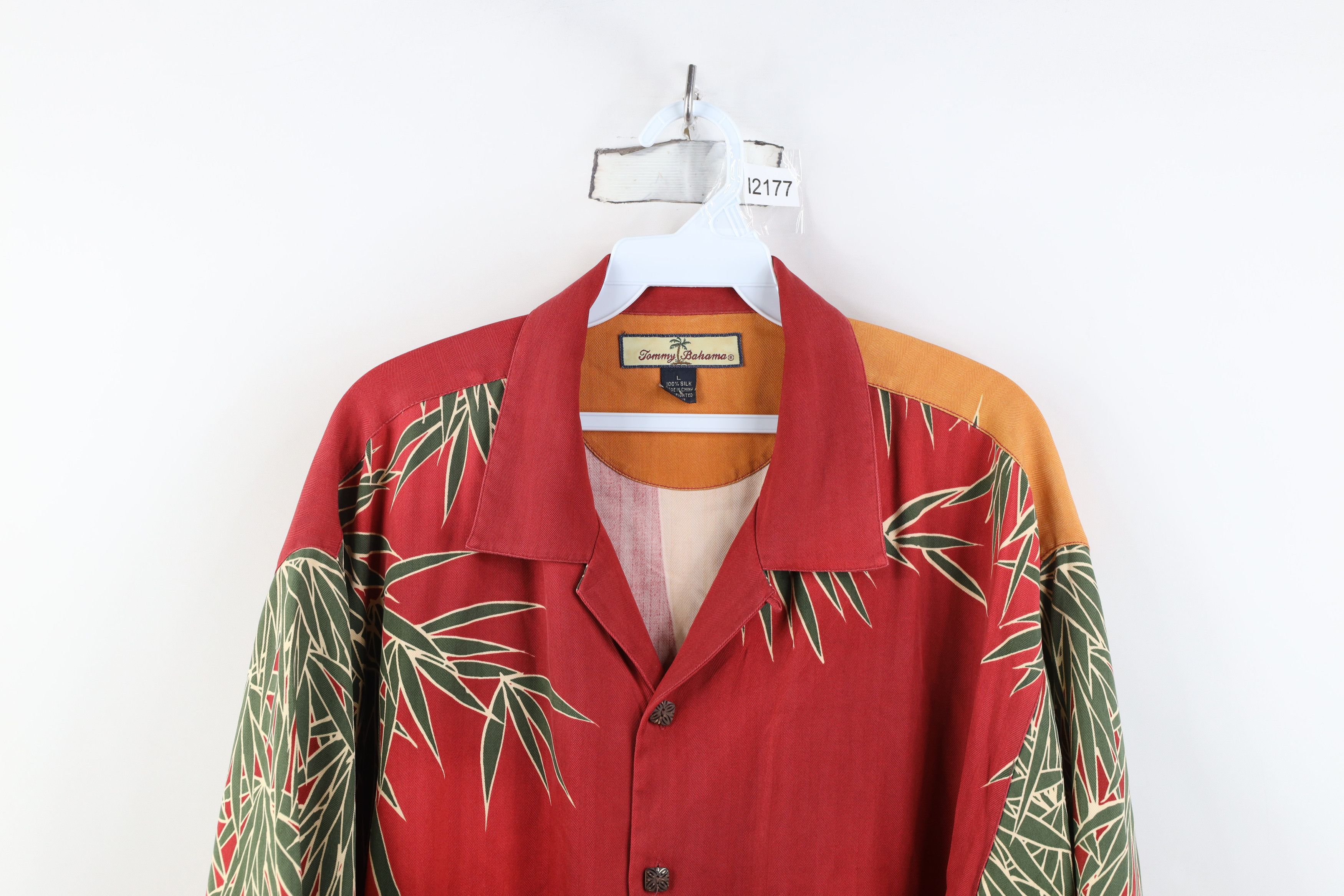 Tommy Bahama Vintage 90s Tommy Bahama Bamboo Looped Collar Button Shirt Size US L / EU 52-54 / 3 - 2 Thumbnail
