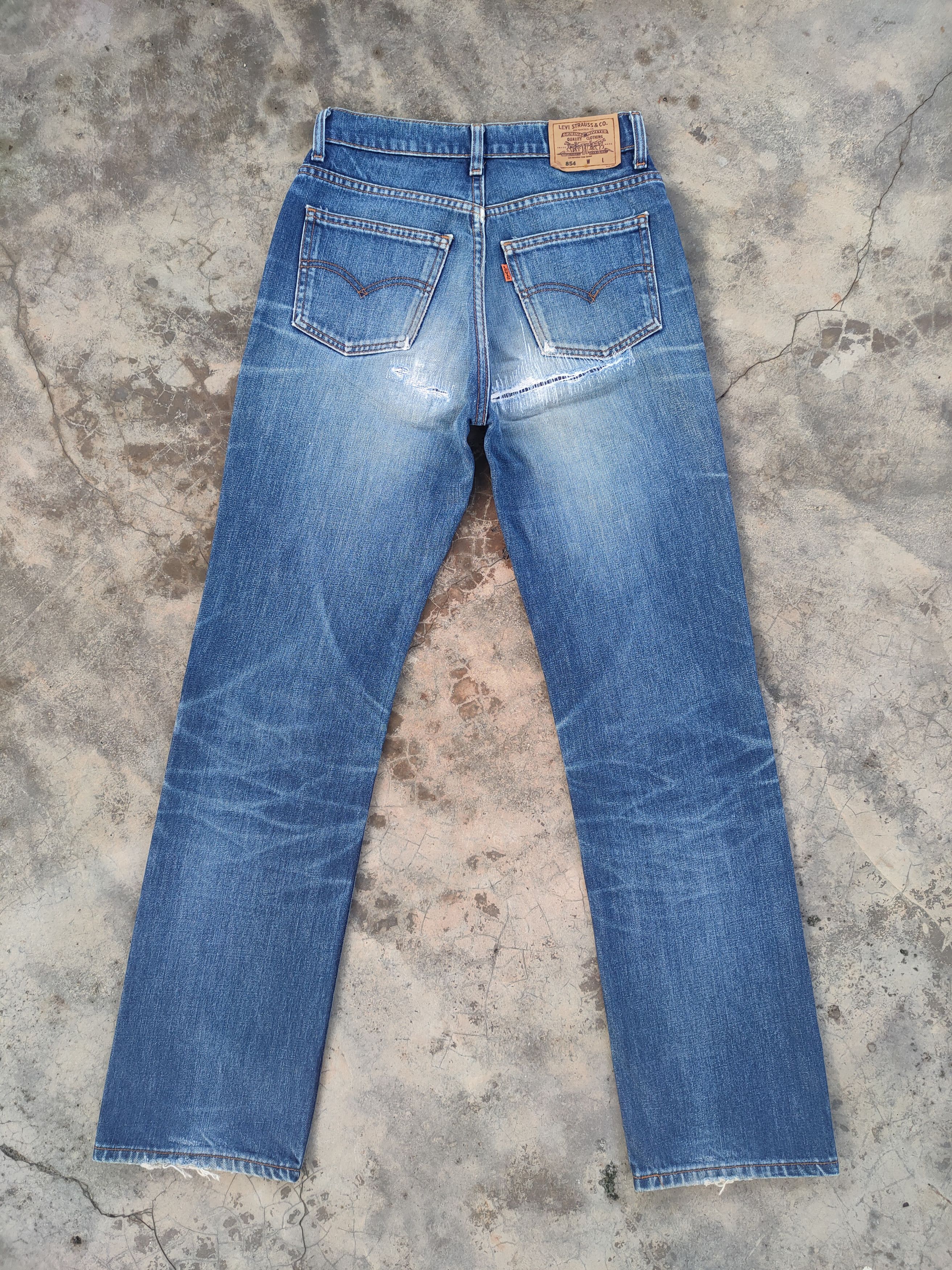 Levi's Vintage Clothing VINTAGE LEVI'S 854 ORANGE TAG JEAN DENIM PANTS Size US 27 - 10 Thumbnail