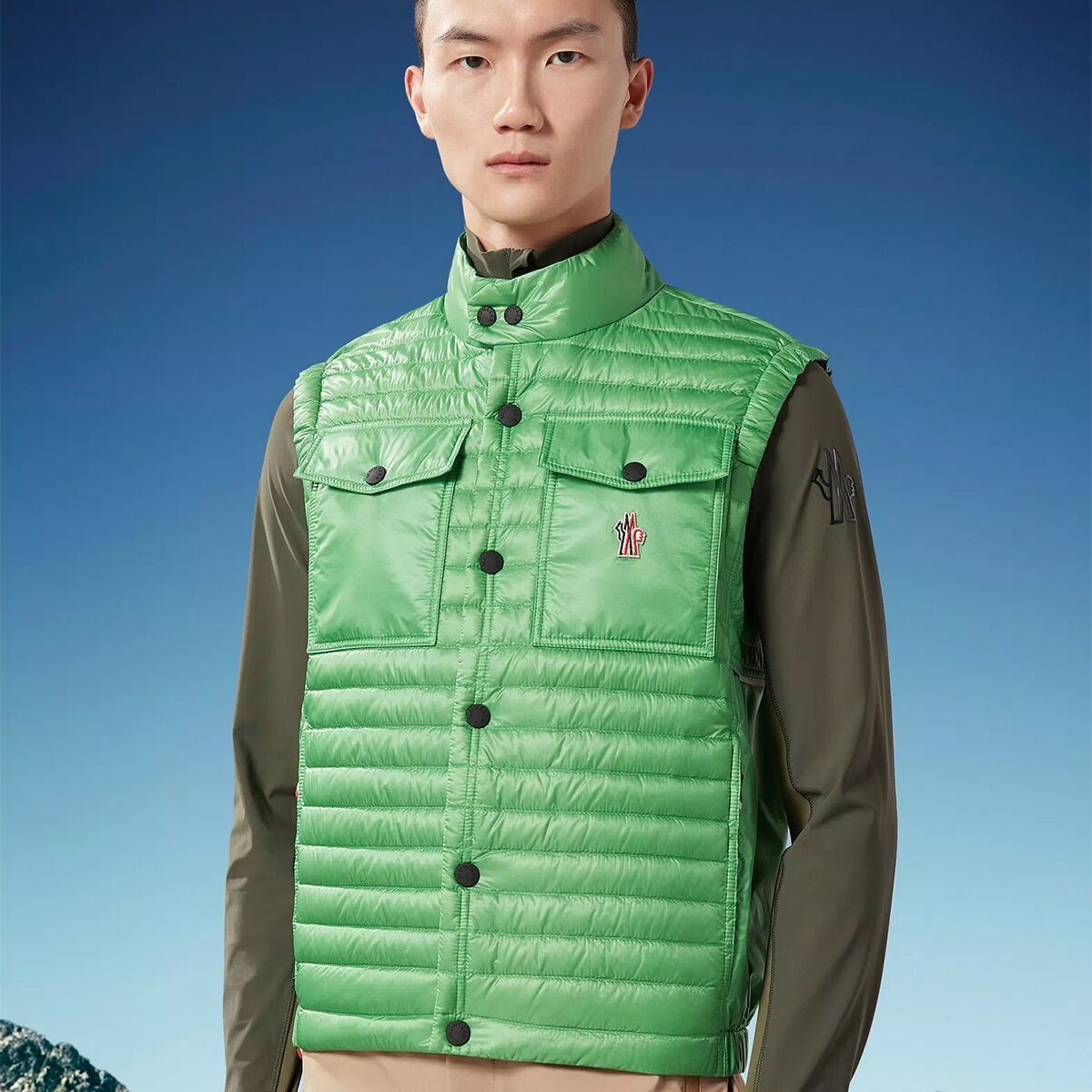 Moncler × Moncler Grenoble Moncler Grenoble Green Ollon Down Vest Size US S / EU 44-46 / 1 - 16 Thumbnail