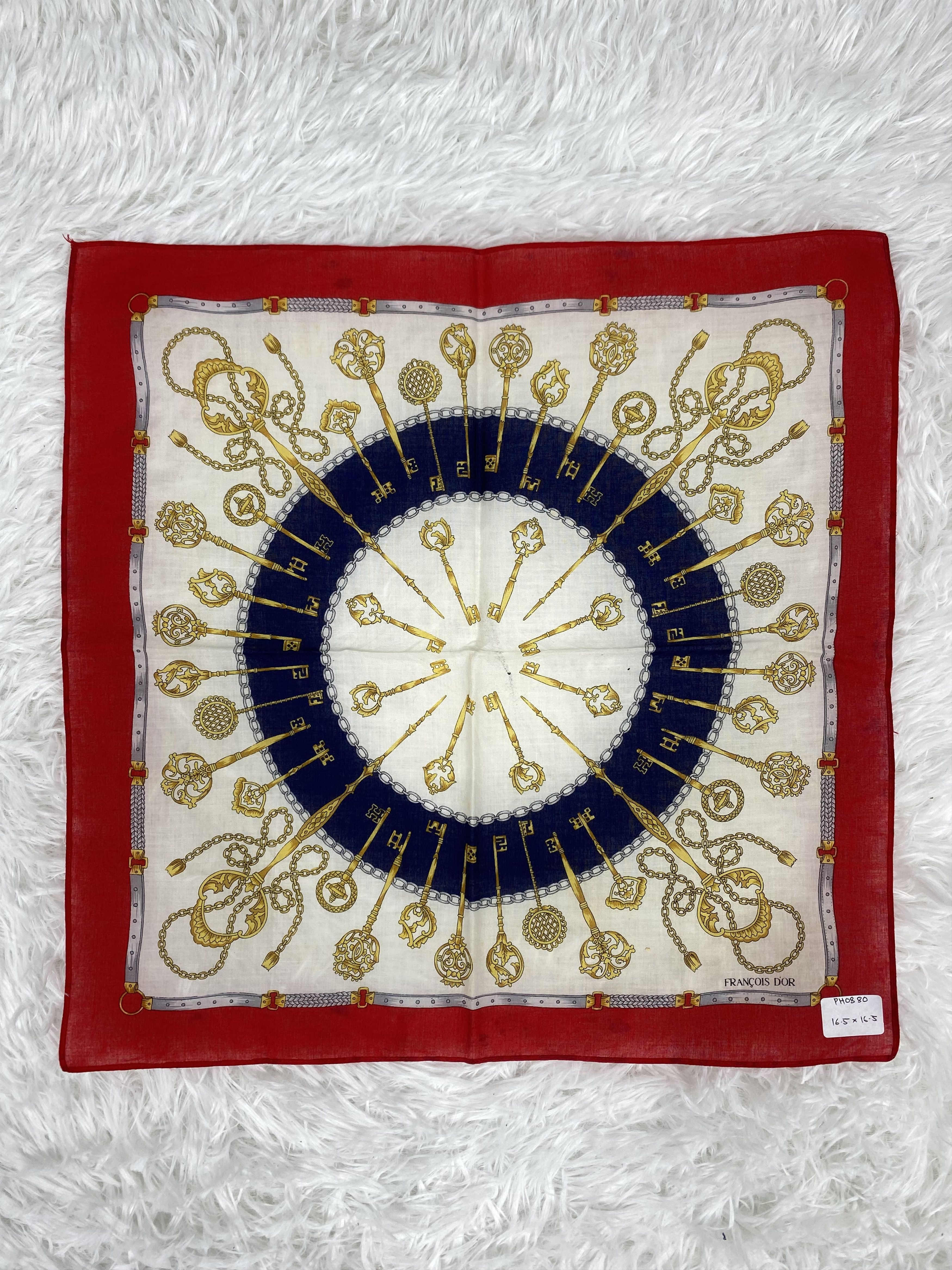 Designer × Vintage Vintage Francois Dior Handkerchief Neckerchief PH0880 Size ONE SIZE - 4 Thumbnail