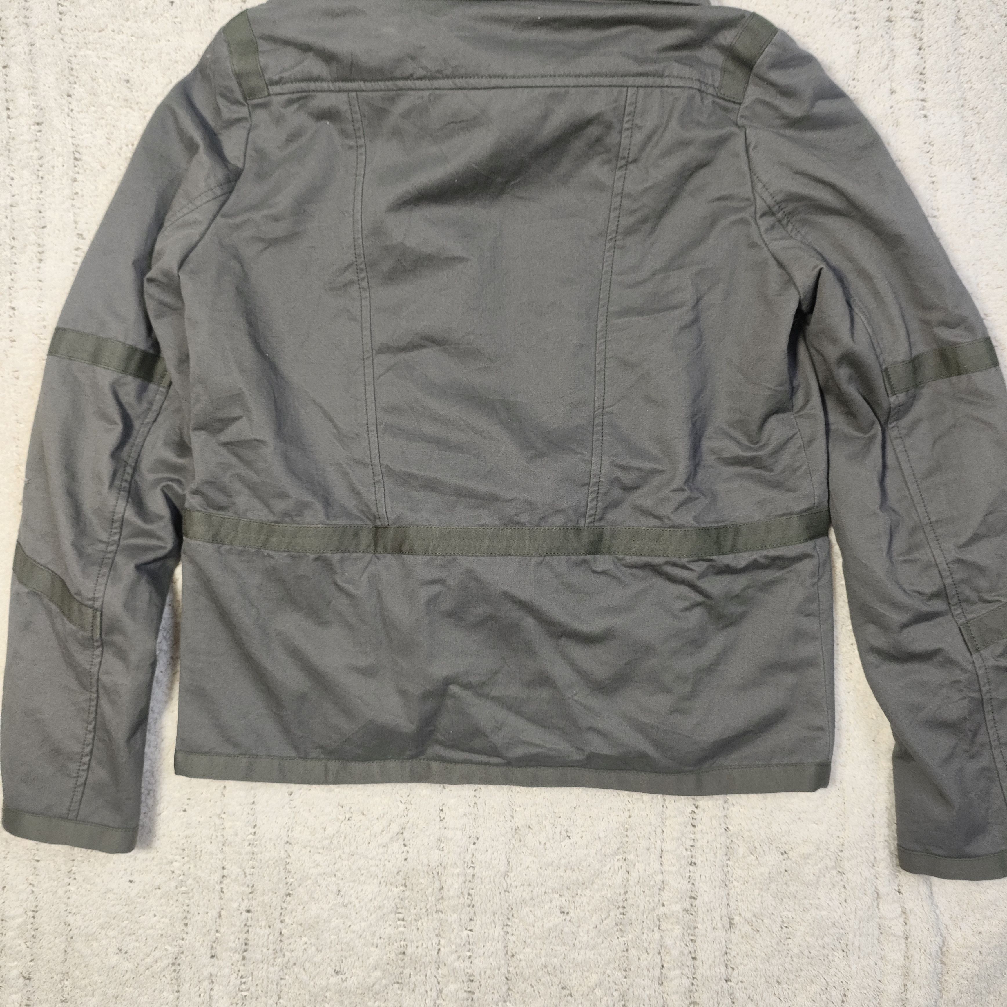 Yves Salomon ARMY Yves Salomon Cement Grey Khaki Fur Zip Up Jacket Size XS / US 0-2 / IT 36-38 - 18 Thumbnail