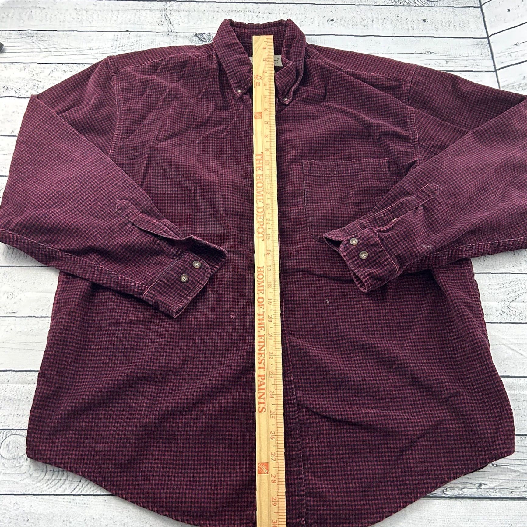 Eddie Bauer VTG Eddie Bauer Corduroy Flannel Long Sleeve Button Front Shirt Men's Large Red Size US L / EU 52-54 / 3 - 6 Thumbnail