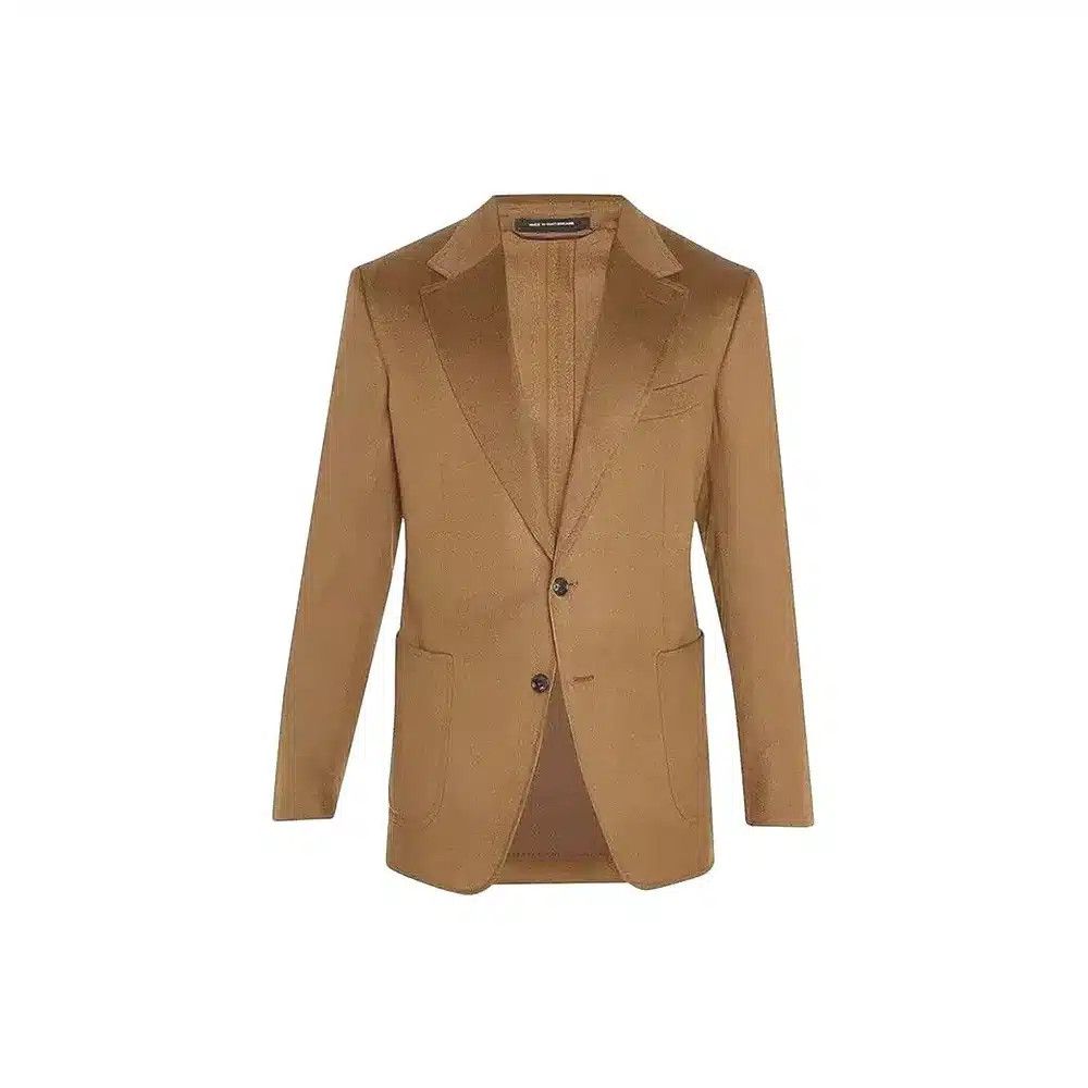 Tom Ford o1loc1c0525 1DYJ40 Cashmere Blazer in Brown Size US M / EU 48-50 / 2 - 1 Thumbnail