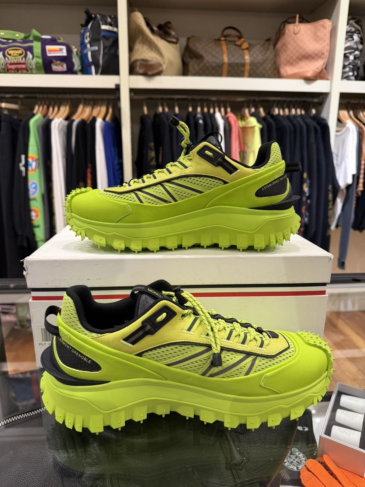 Moncler Moncler Trailgrip Low - Fluo Yellow Size US 10 / EU 43 - 2 Thumbnail