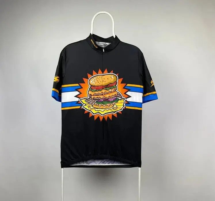 GOREWEAR Bike jersey logo burger fat size XL logo back racing cycle Size US XL / EU 56 / 4 - 1 Thumbnail