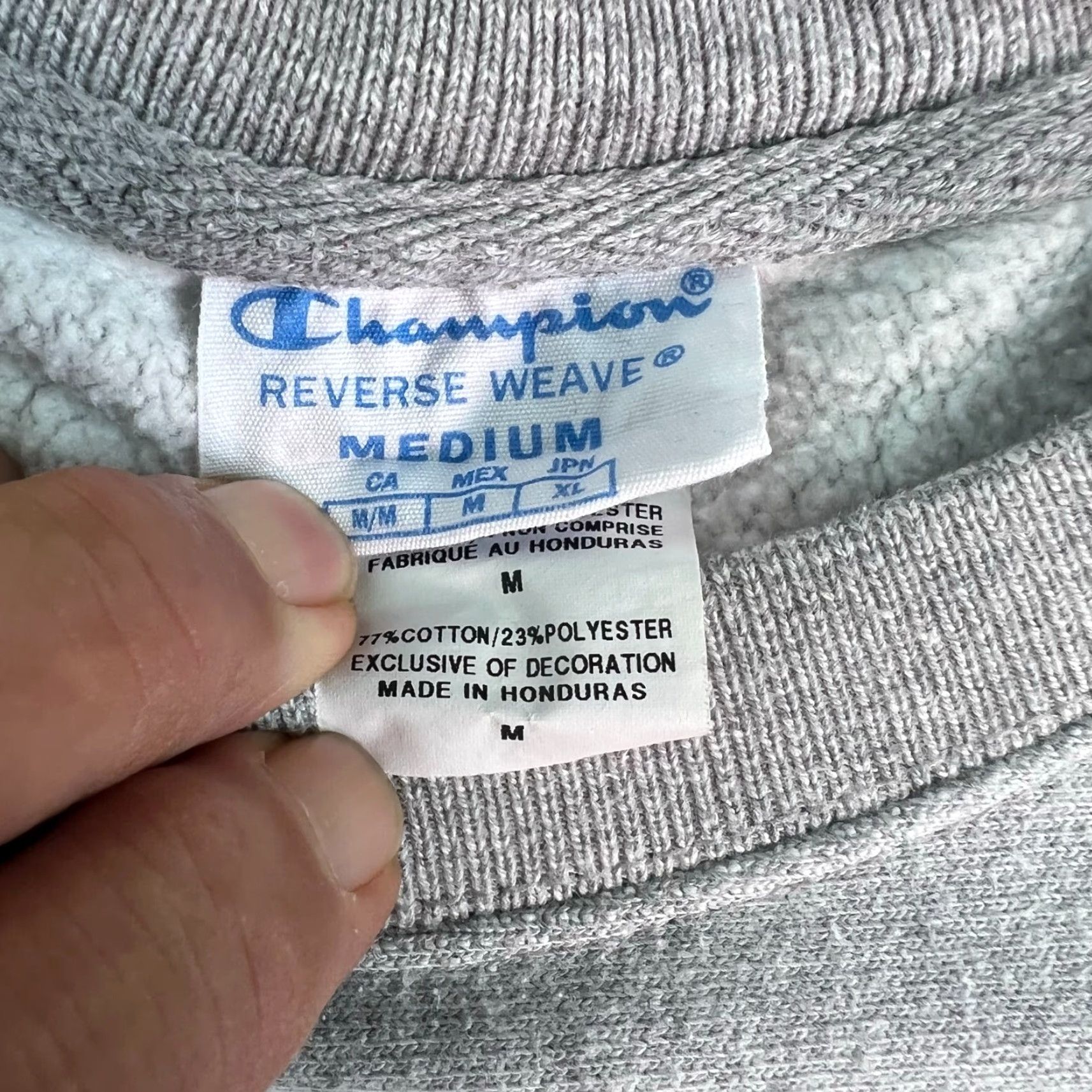 Champion Champion Men's Sweatshirt Front/Back Hit Graphic Gray M Sweatshirt Size US M / EU 48-50 / 2 - 3 Thumbnail