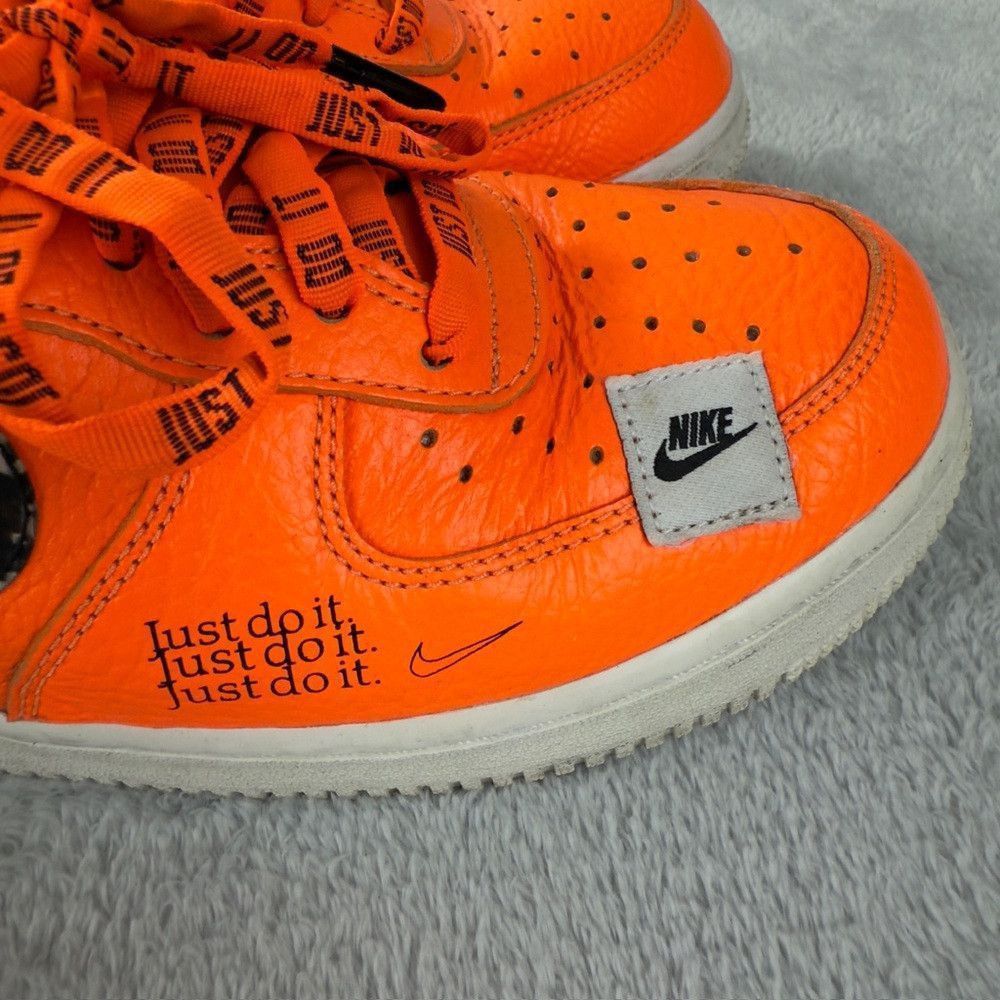 Nike Nike Air Force 1 Just Do It Bright Orange Men’s Sneakers Si Size US 8 / EU 41 - 8 Thumbnail
