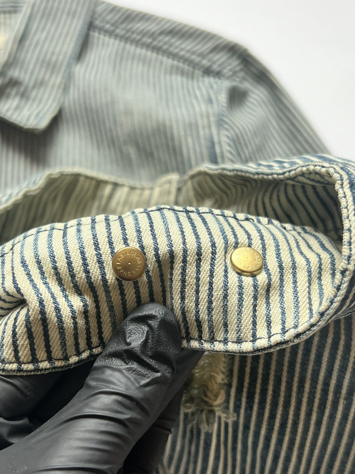 Japanese Brand Vintage Browny Hickory Striped Denim Jacket Size US M / EU 48-50 / 2 - 8 Thumbnail