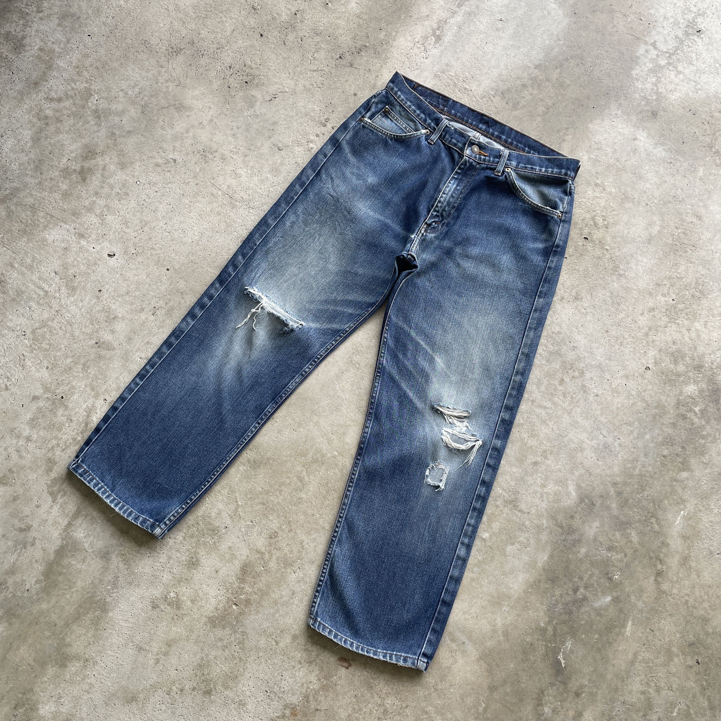 Levi's × Levi's Vintage Clothing Vintage Levi’s 612 Distressed Jeans Faded Orange Tag Pants Size US 32 / EU 48 - 1 Thumbnail
