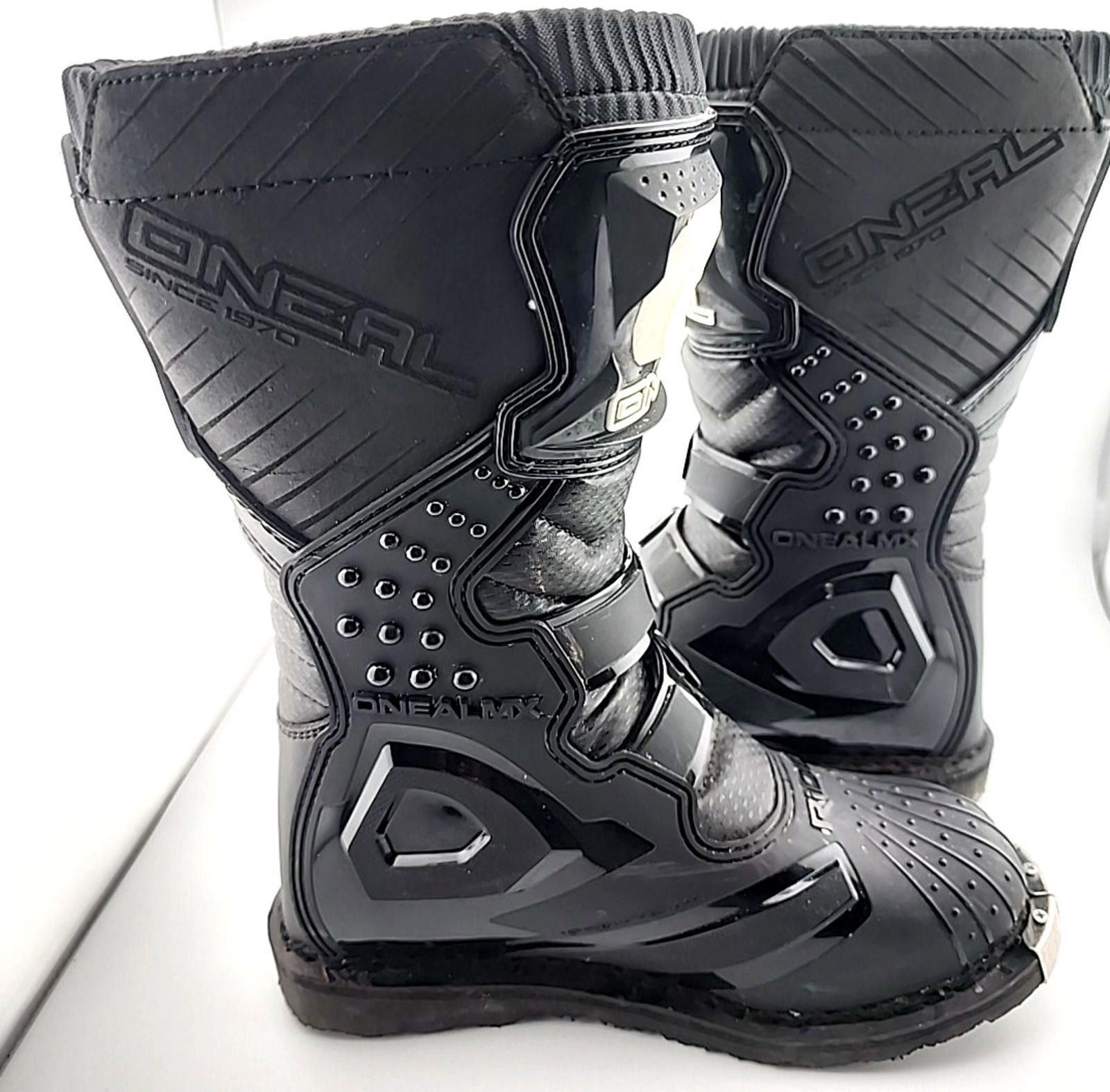 O'Neill MX Rider Motorcycle Motocross Youth Sz 5 Black Steel Toe Size ONE SIZE - 6 Thumbnail
