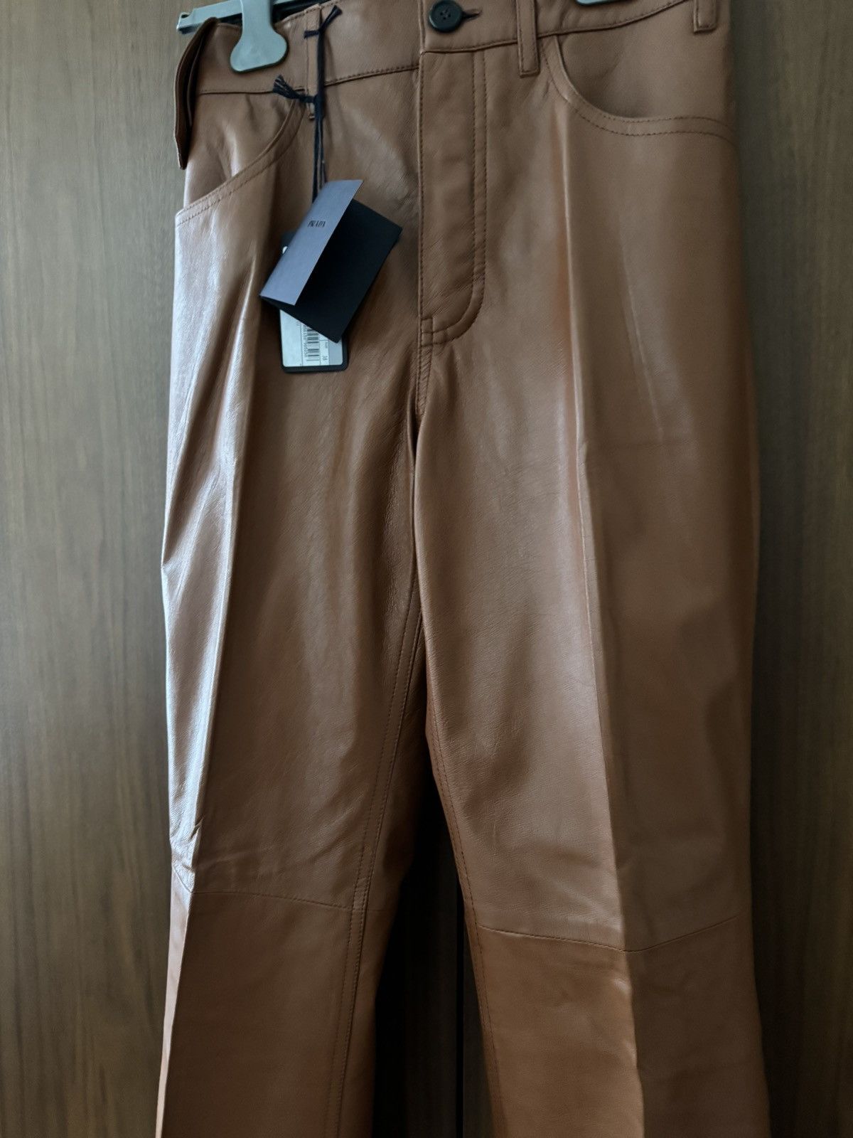 Prada Prada F/W 2017 Runway Leather Pants Size 26" / US 2 / IT 38 - 5 Thumbnail