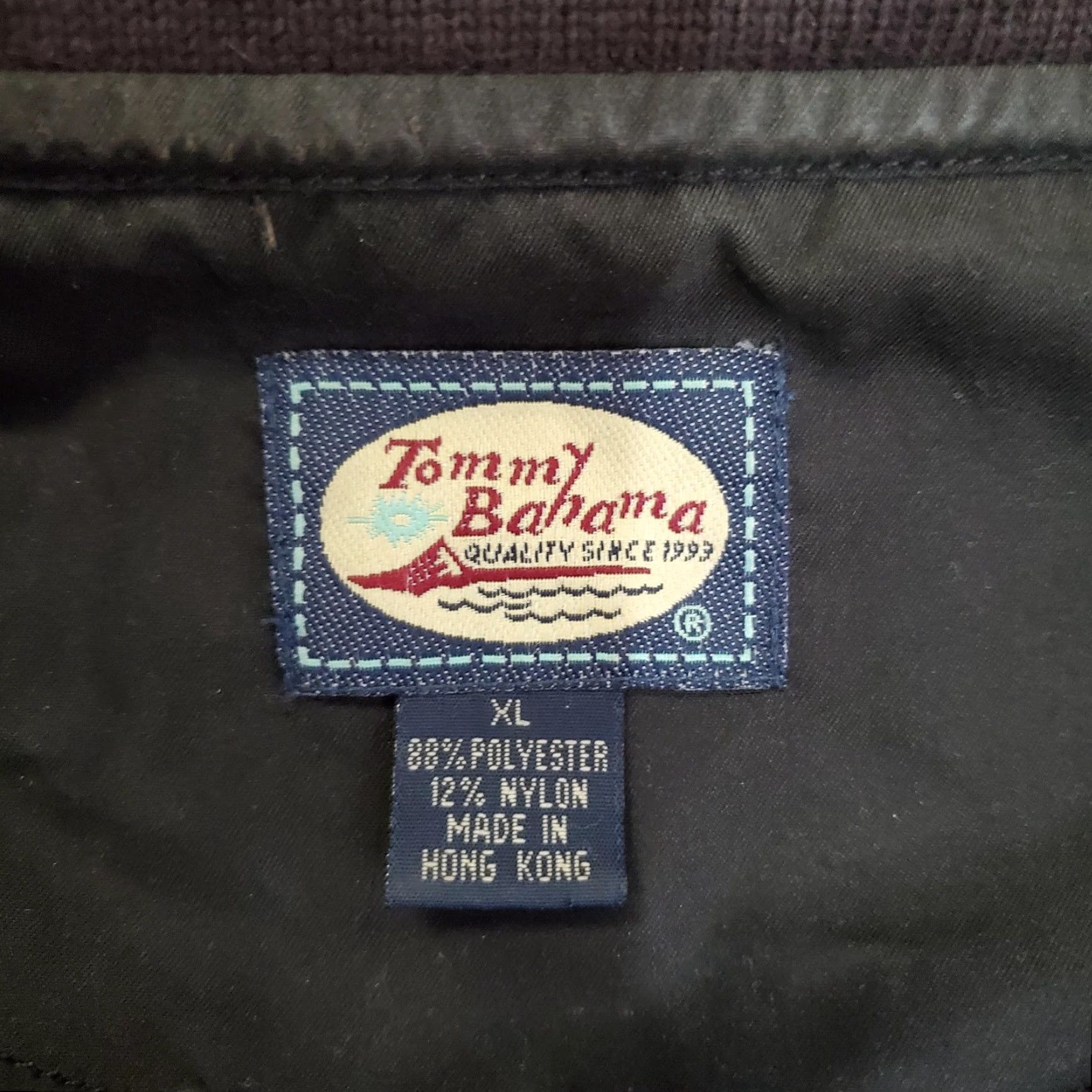 Tommy Bahama Tommy Bahama Jacket Mens XL Black 1/4 Zip Windbreaker Pullover Casual Size US XL / EU 56 / 4 - 6 Thumbnail