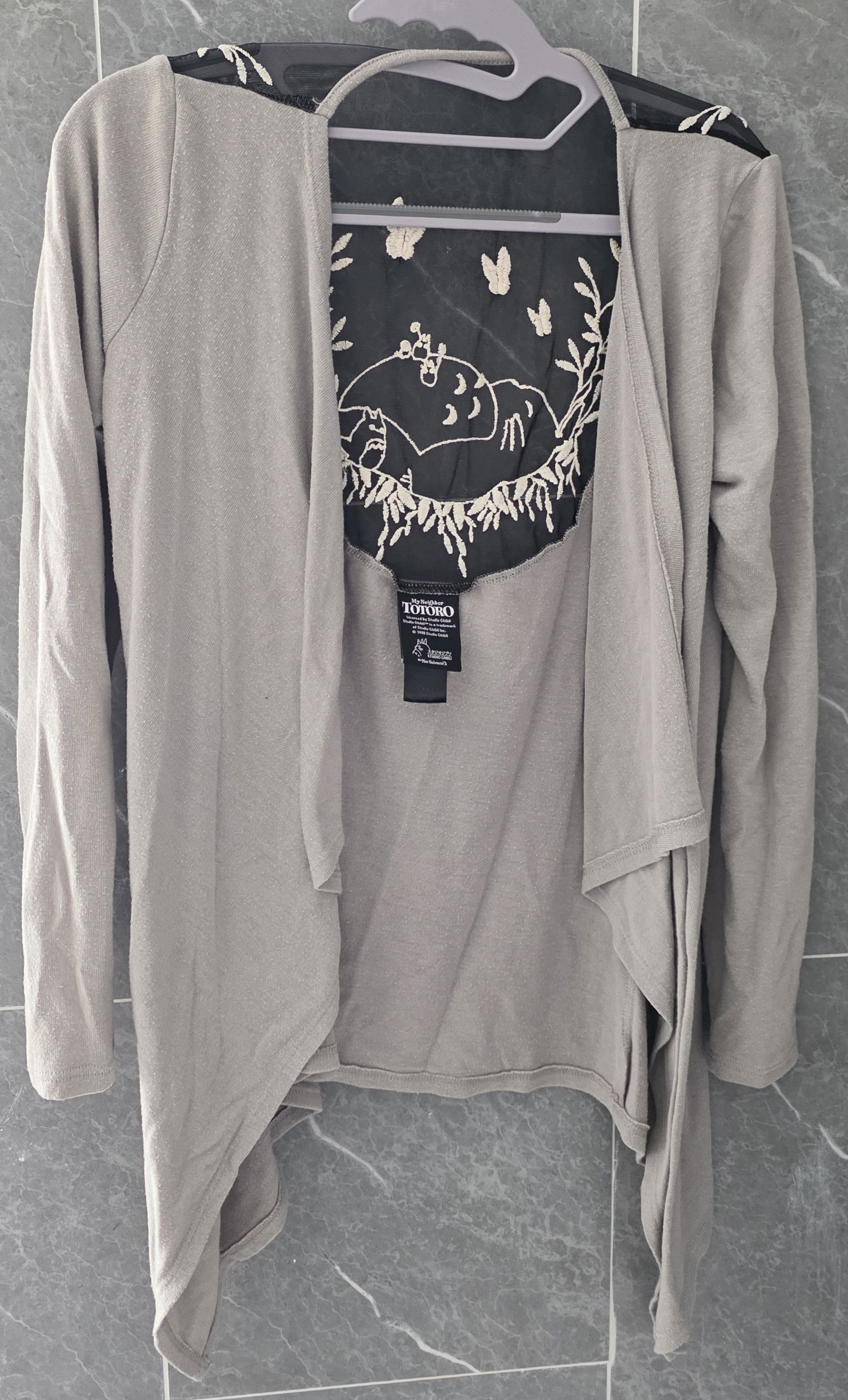 Other Studio Ghibli My Neighbor Totoro Open Front Cardigan Gray XS Size XS / US 0-2 / IT 36-38 - 1 Thumbnail