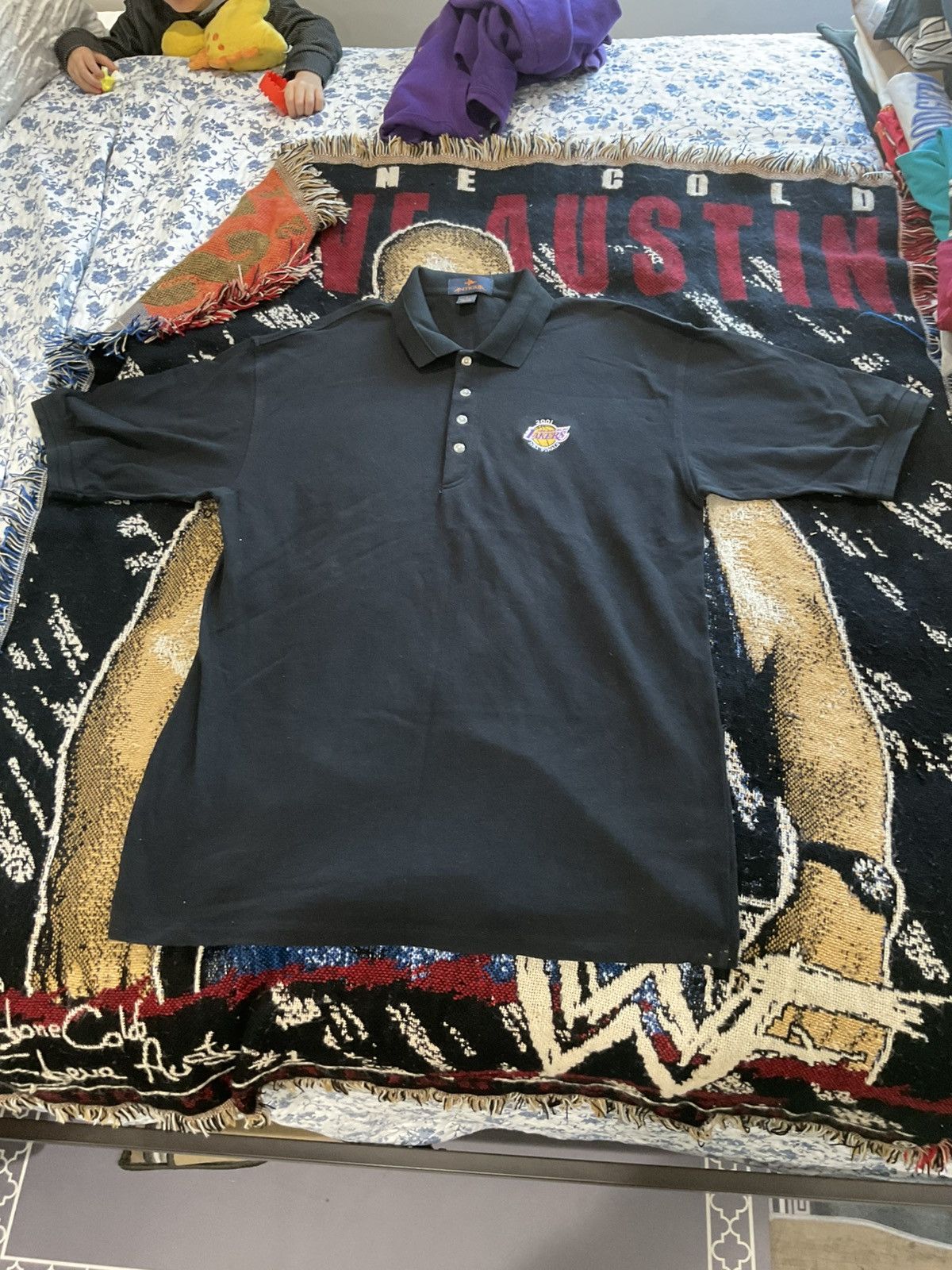Vintage Vintage Los Angeles lakers polo shirt large Size US L / EU 52-54 / 3 - 1 Thumbnail