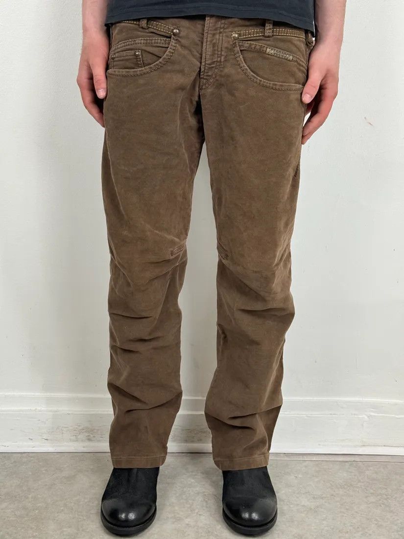 Marithe + Francois Girbaud 2000s Marithé + François Girbaud Brown Signature Pants Size US 32 / EU 48 - 2 Thumbnail