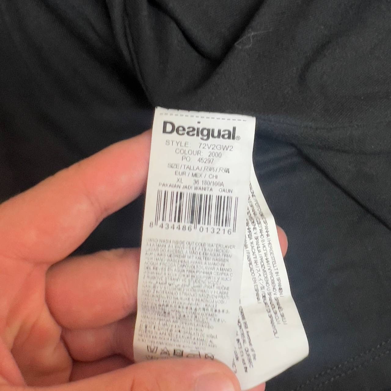 Desigual Desigual Women's Dress Size XL Black Viscose Sleeveless` Size XL / US 12-14 / IT 48-50 - 5 Thumbnail