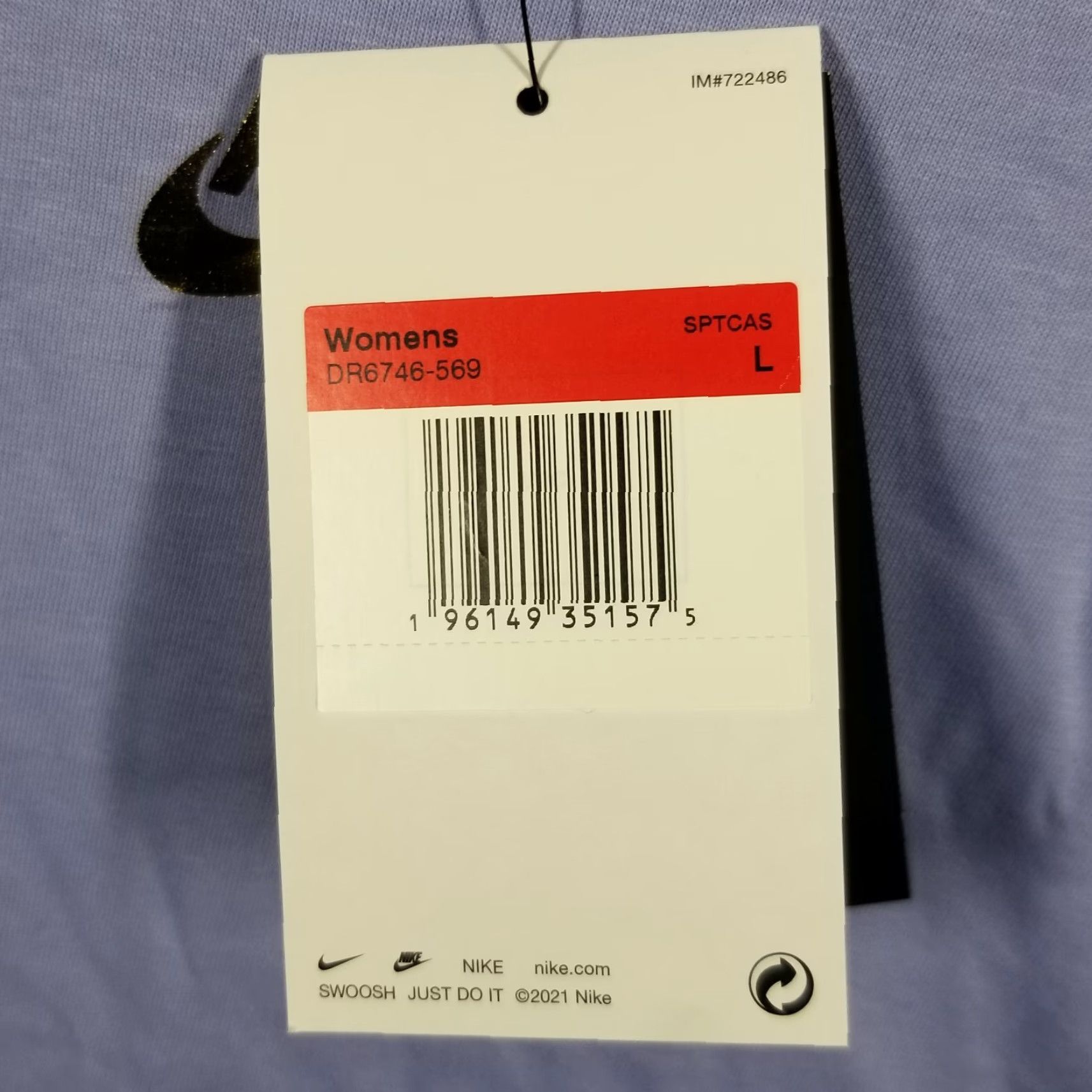 Nike Nike Women Cropped Crew Neck T-Shirt Purple Tennis Activewear Large Serena Williams Design Size L / US 10 / IT 46 - 4 Thumbnail