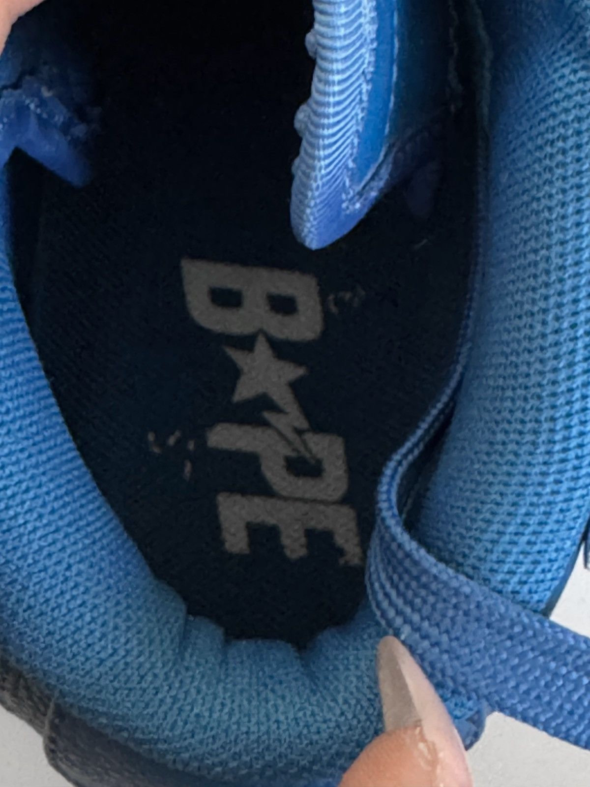 Bape Bapesta Mid ‘Blue’ Size US 7 / EU 40 - 6 Thumbnail