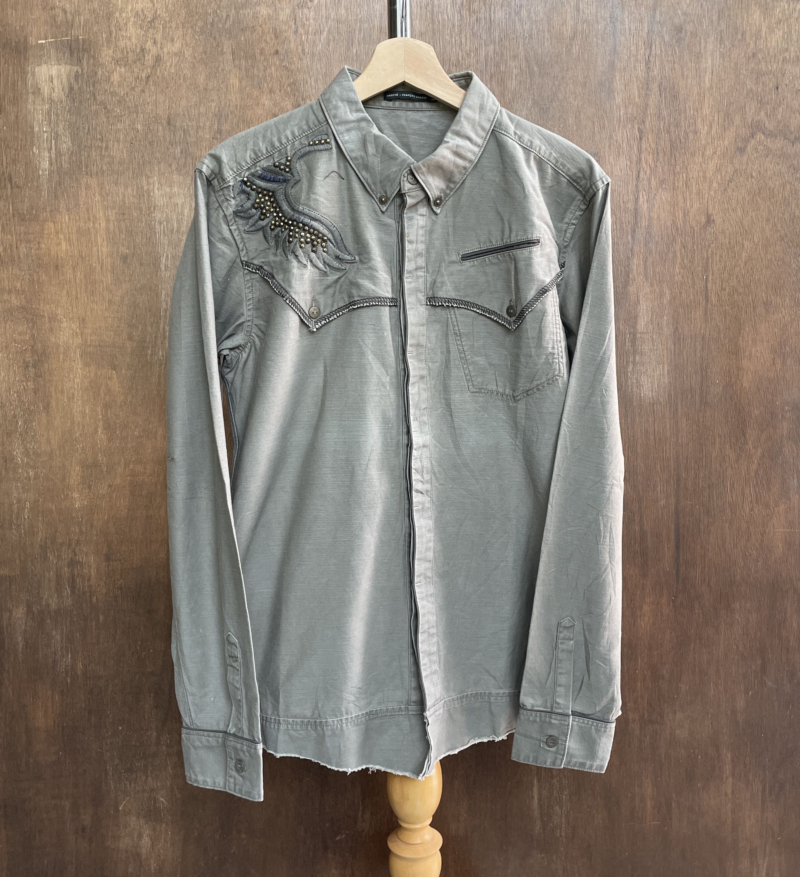 Marithe + Francois Girbaud MARITHE FRANCOIS GIRBAUD Bead Embroidery Shirt Size US M / EU 48-50 / 2 - 1 Thumbnail