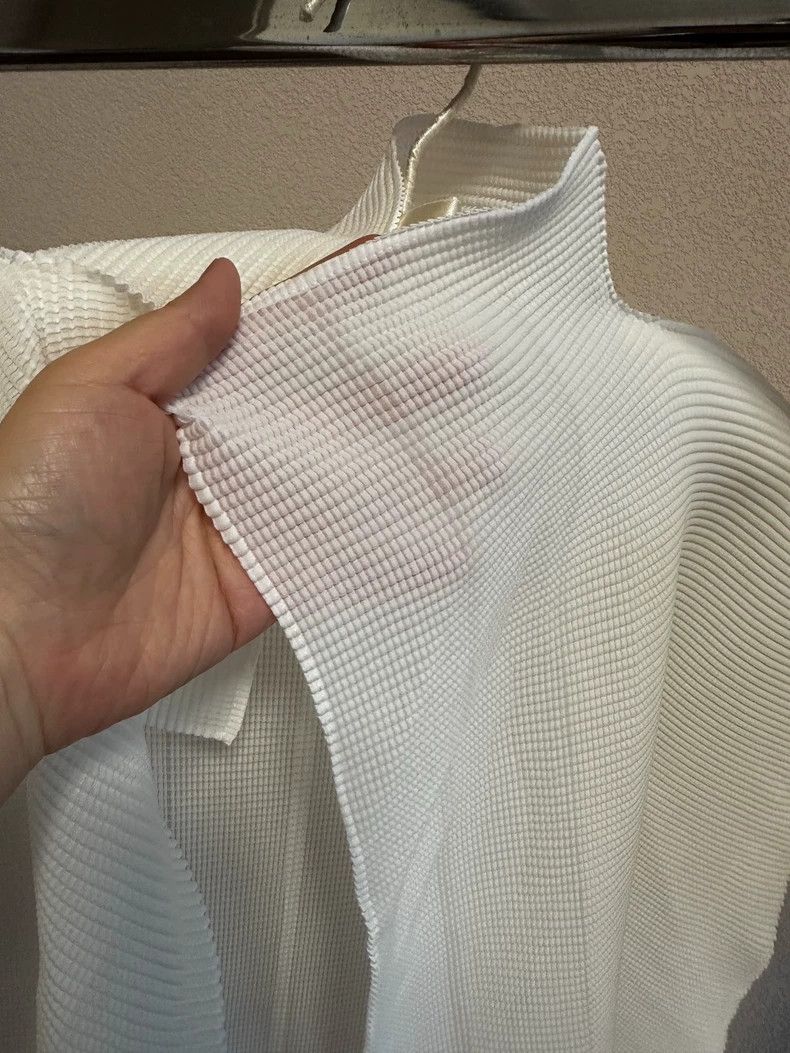 Issey Miyake Issey Miyake size:one size A white long-sleeved coat Size XS / US 0-2 / IT 36-38 - 6 Thumbnail