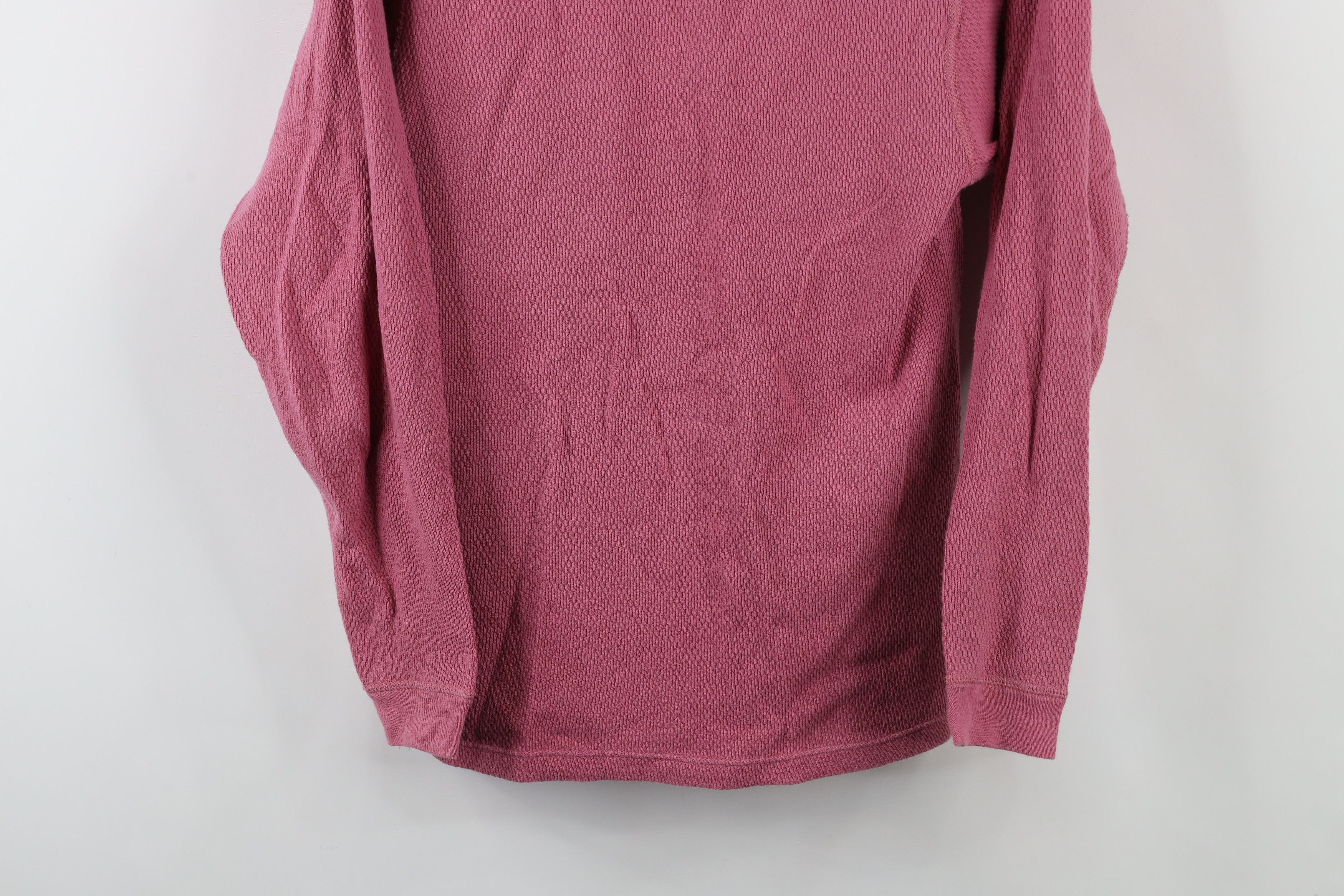 Vintage Vintage 90s Streetwear Waffle Knit Long Sleeve T-Shirt USA Size L / US 10 / IT 46 - 3 Thumbnail