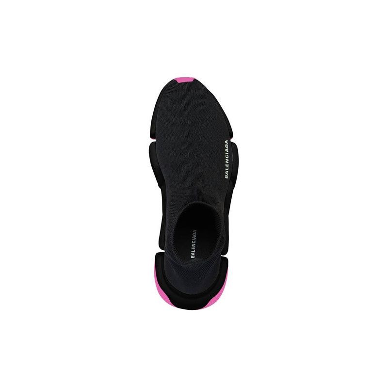 Balenciaga o1srvl11e0426 Speed 2.0 Clear Sole Recycled Knit Sneakers Size US 7 / IT 37 - 4 Thumbnail