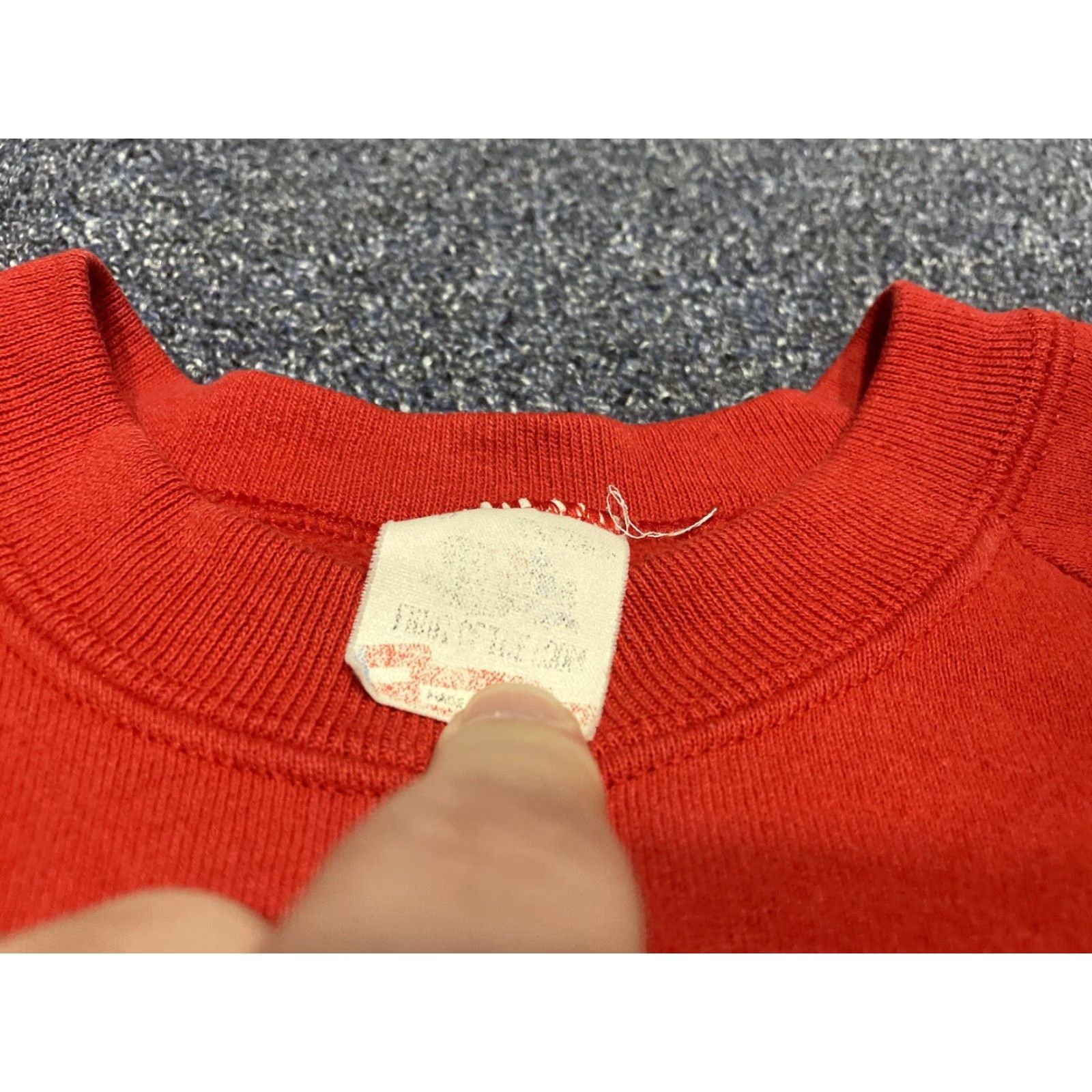 Jerzees VINTAGE Jerzees Sweatshirt Unisex Adults M Red USA 80s 90s Logo Pullover Cotton Polyester Fleece Size US M / EU 48-50 / 2 - 3 Thumbnail