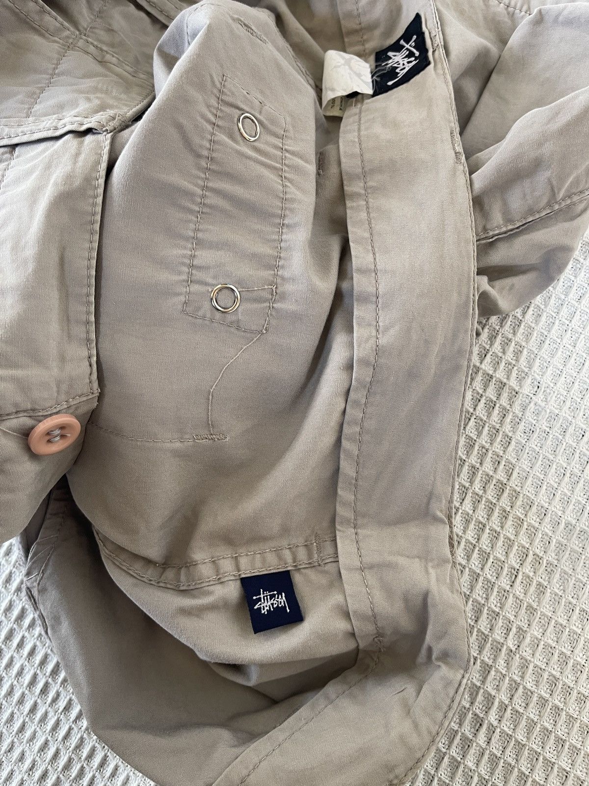 Stussy Vintage 90s 🔥STUSSY🔥3D Pocket Cargo Short Pants Size US 34 / EU 50 - 10 Thumbnail
