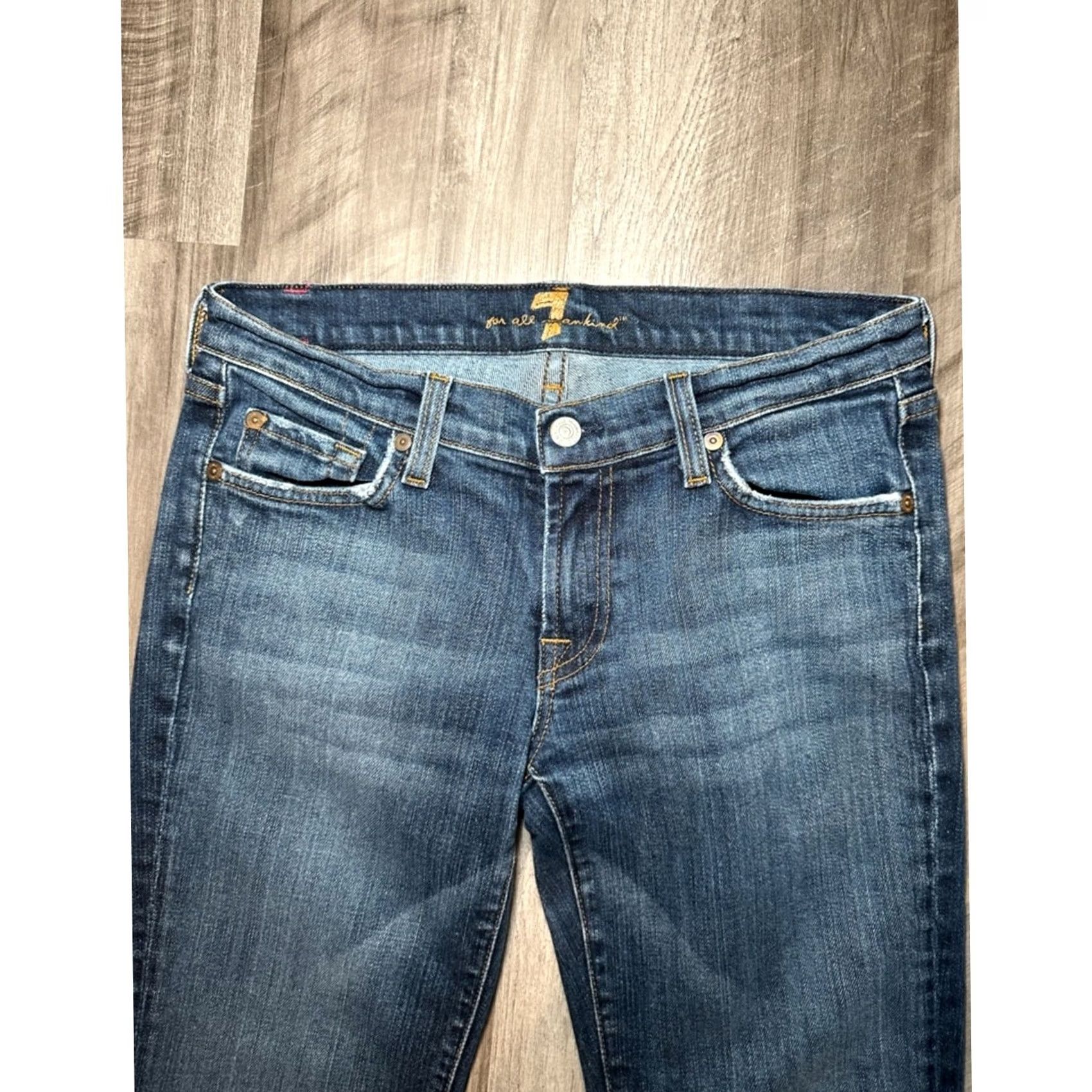 7 For All Mankind 7 For All Mankind Jeans Bootcut Women 29 blue Regular Adults 29 Jeans Bootcut Womens 7 For All Mankind 32in inseam 40in length Size 29" - 5 Thumbnail