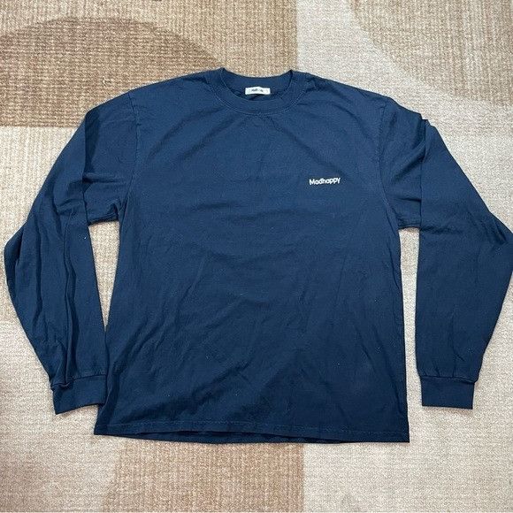 Designer × Madhappy NEW MADHAPPY NAVY CLASSIC HEAVY JERSEY LONG SLEEVE T-SHIRT L Size US L / EU 52-54 / 3 - 2 Thumbnail
