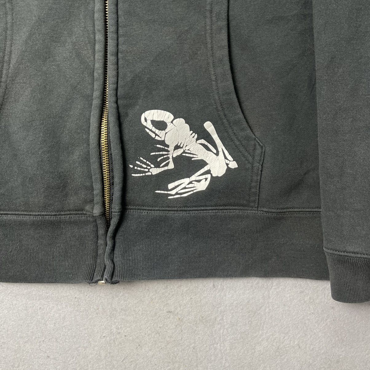 Vintage Vintage Shadow Skeleton Zip Hoodie Black Size US XL / EU 56 / 4 - 6 Thumbnail