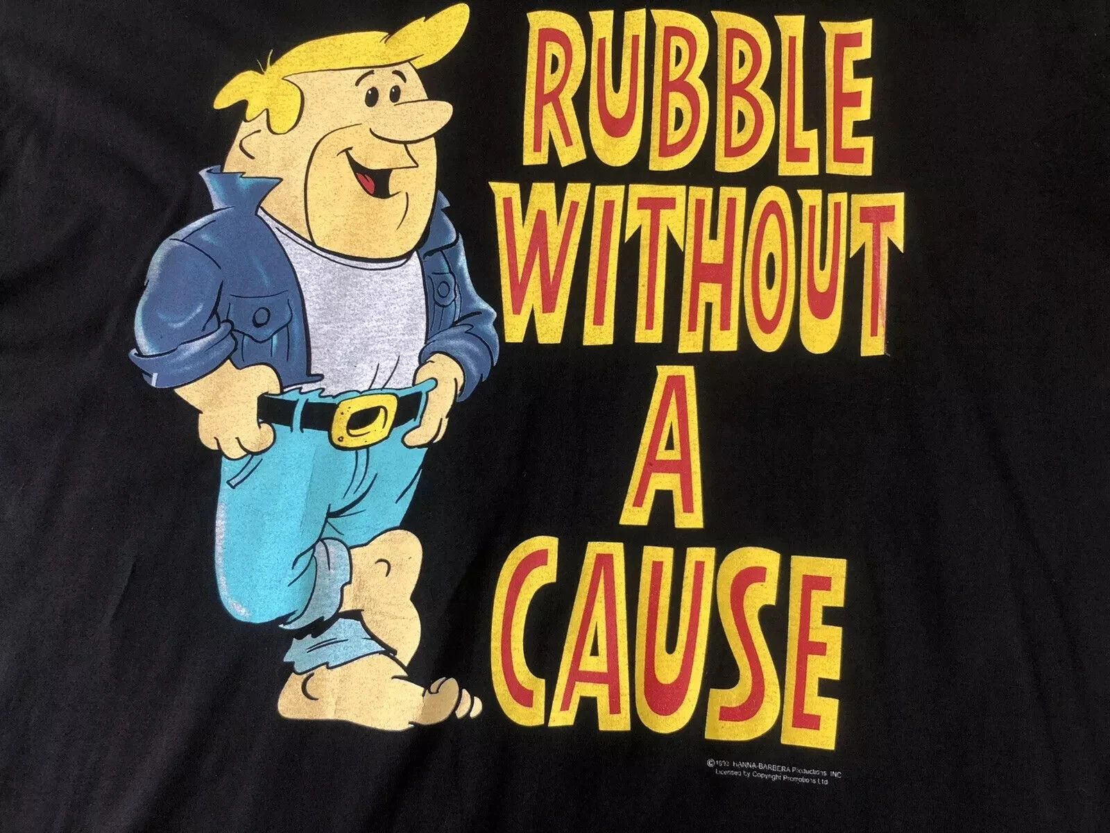 Vintage VINTAGE 1990s 90s HANNA BARBERA 1993 SHIRT FLINSTONES PROMO Size US XL / EU 56 / 4 - 6 Thumbnail