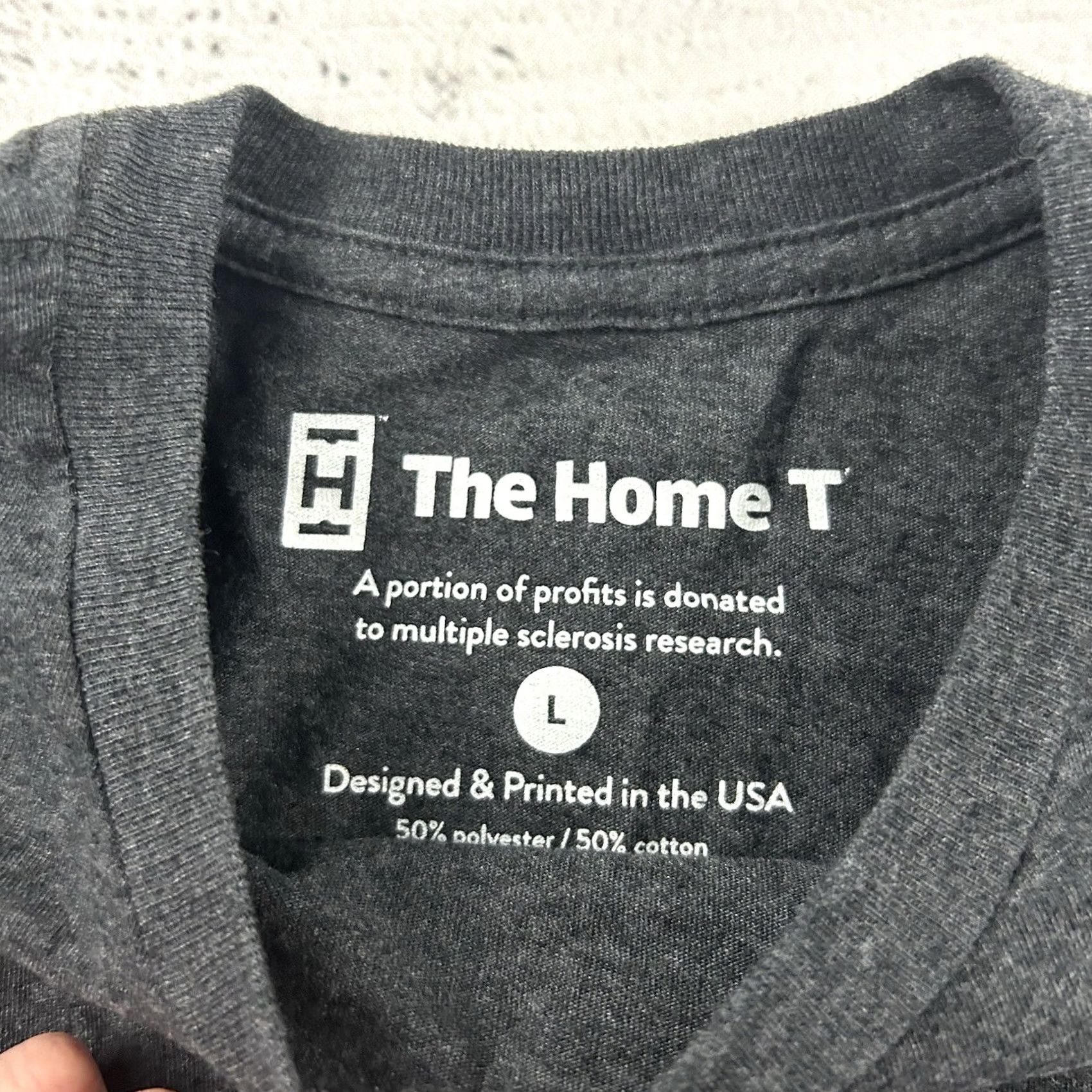 Vintage The Home T California Short Sleeve T Shirt Mens L Gray Dark Grand Night 100% Cotton? Size US L / EU 52-54 / 3 - 2 Thumbnail
