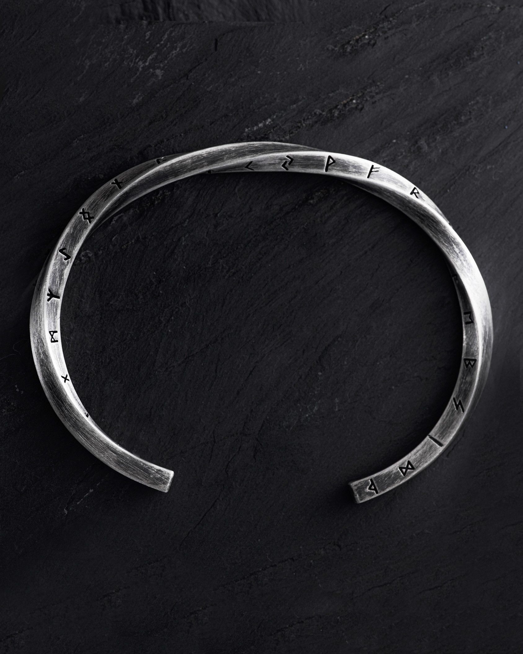 Silver bracelet RUNES