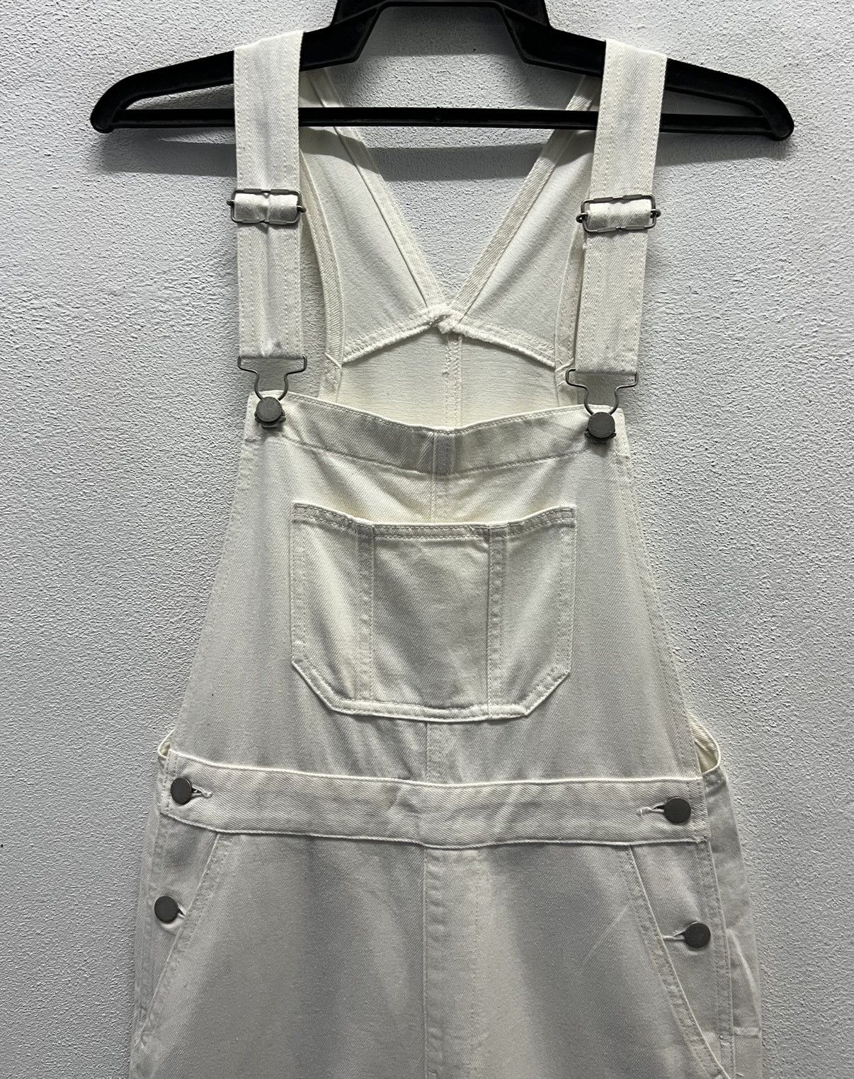 GU × Vintage GU White Denim Overalls - Size S Size US 32 / EU 48 - 3 Thumbnail
